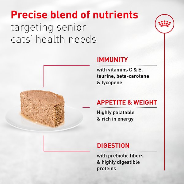 Royal Canin Feline Health Nutrition Aging 11+ Ultra Soft Mousse In Sauce Wet Canned Cat Food