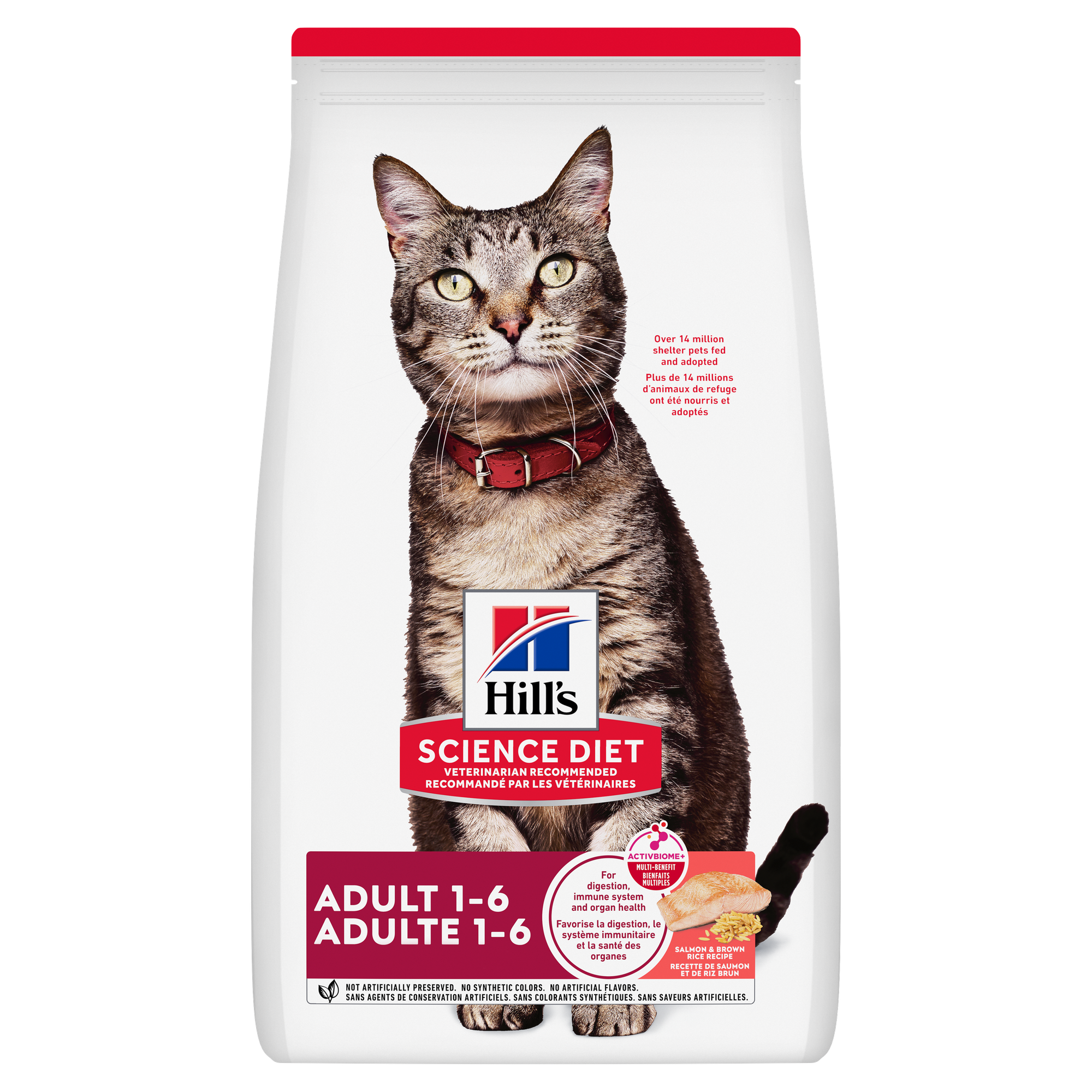 Hill's Science Diet Adult Salmon & Brown Rice Recipe Dry Cat Food - 1.58 Kg - Cat Food - Hill's Science Diet - PetMax Canada
