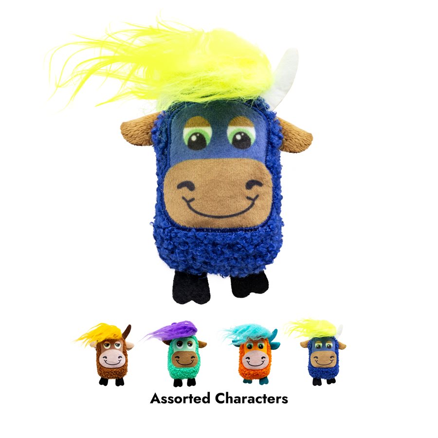 Kong Cat Scrattles Highland Cow Assorted