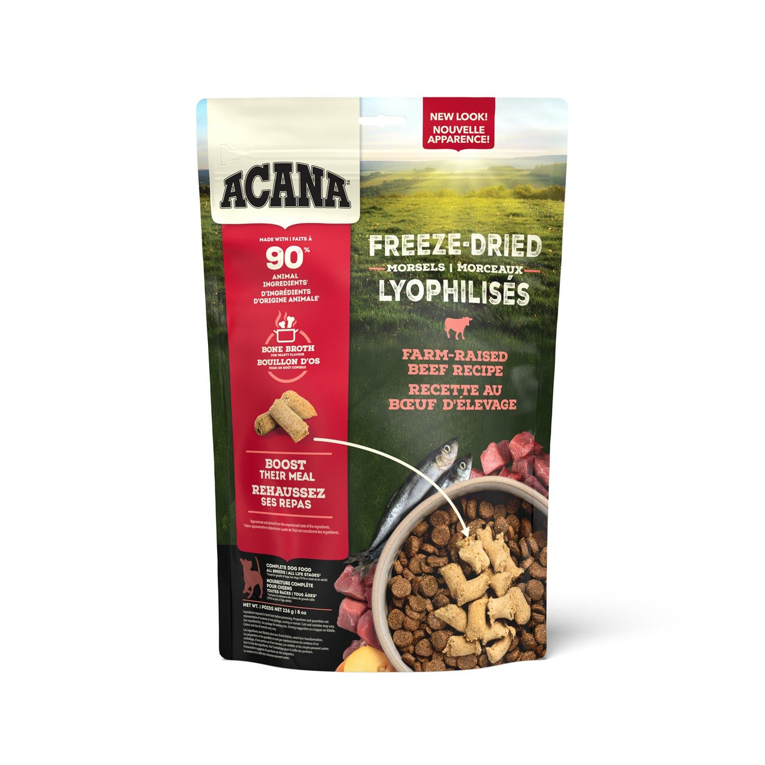 Acana Morceaux d'aliments lyophilisés Recette de bœuf élevé au ranch
