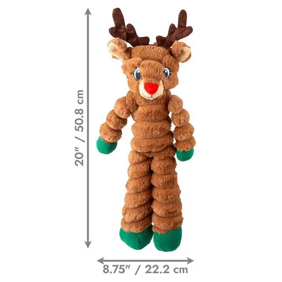 Kong Holiday Shakers Crumples Reindeer Dog Toy