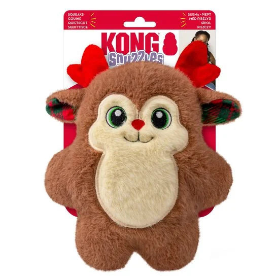 Jouet pour chien Kong Holiday Snuzzles Renne