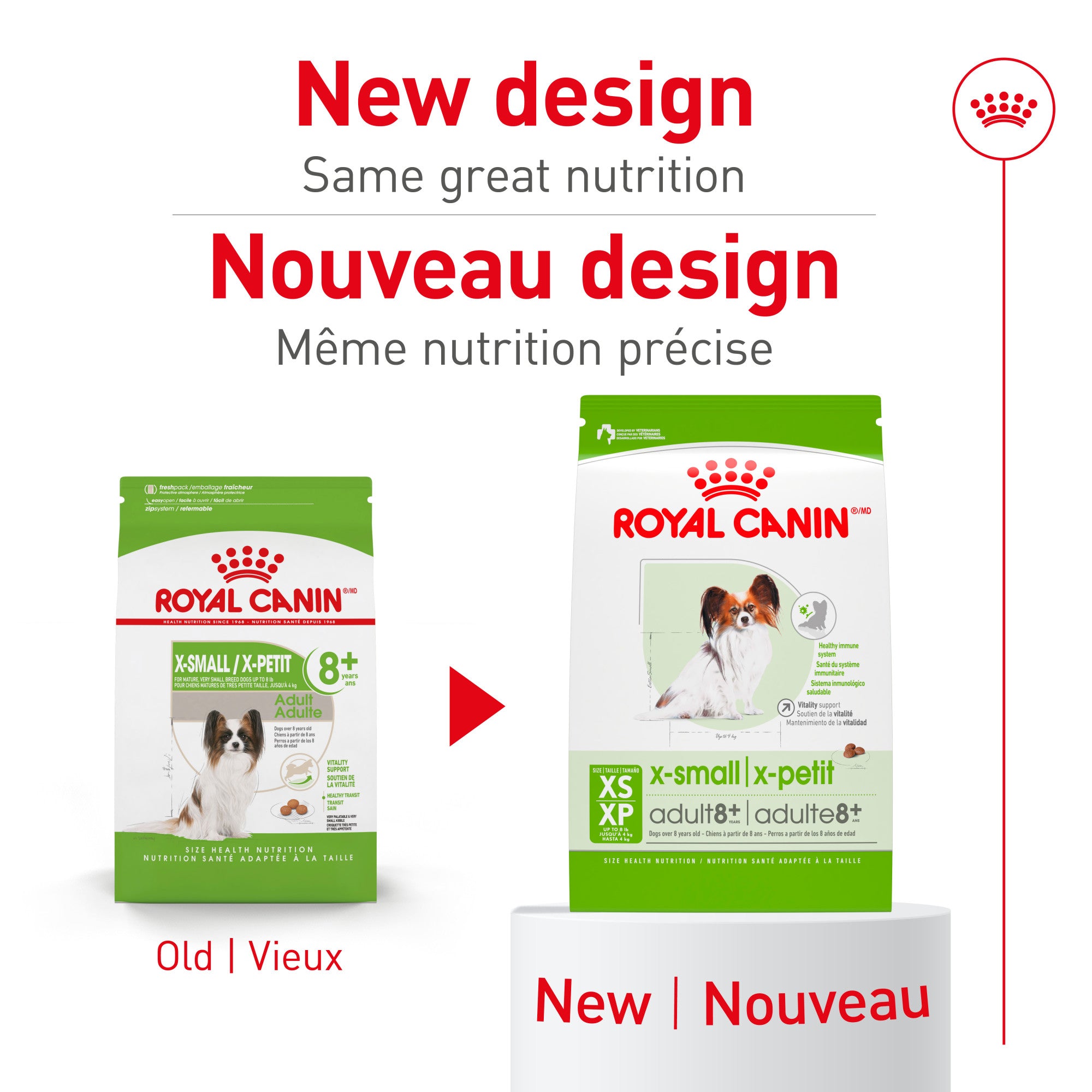 Royal Canin Size Health Nutrition X-Small Mature 8+ Nourriture sèche pour chiens