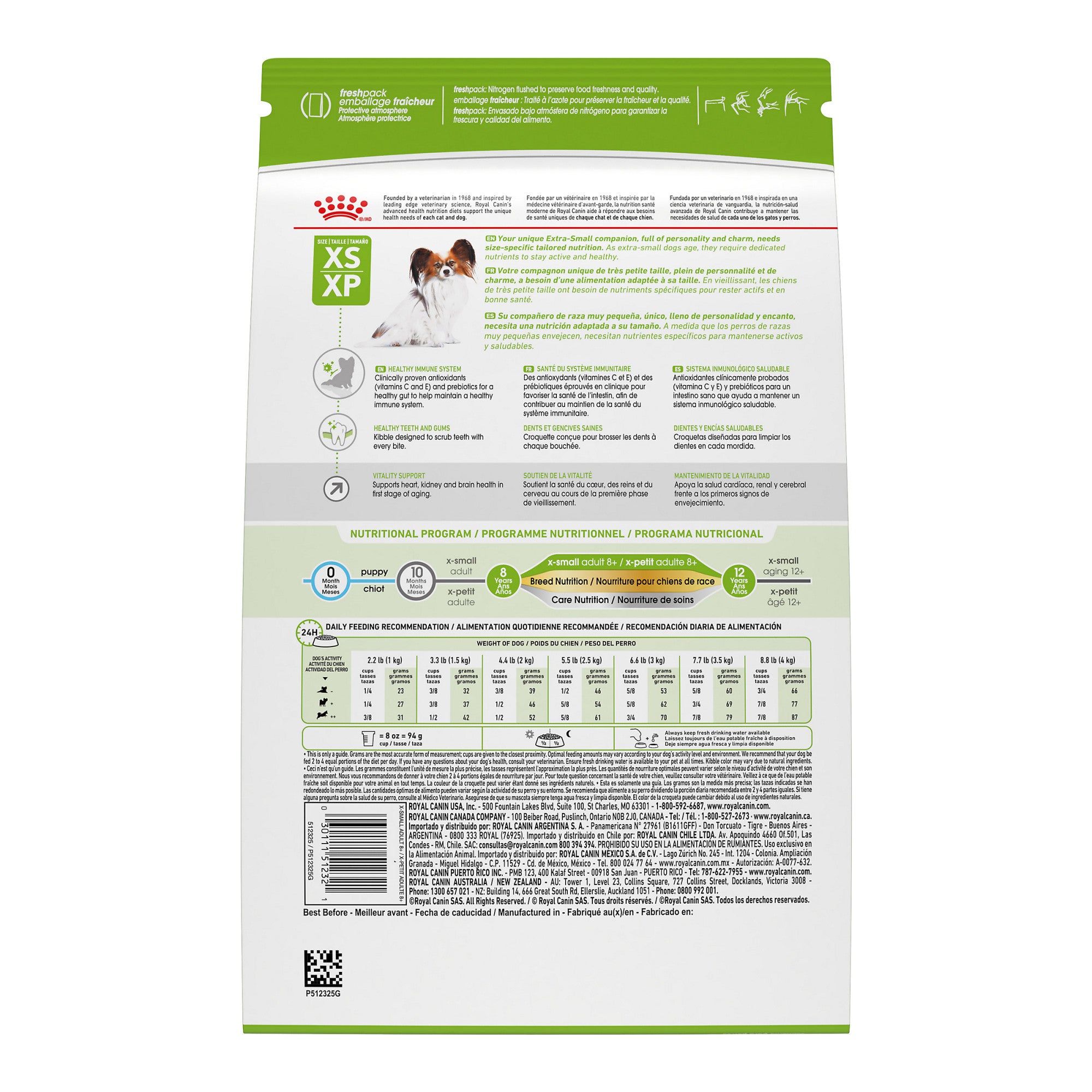 Royal Canin Size Health Nutrition X-Small Mature 8+ Nourriture sèche pour chiens