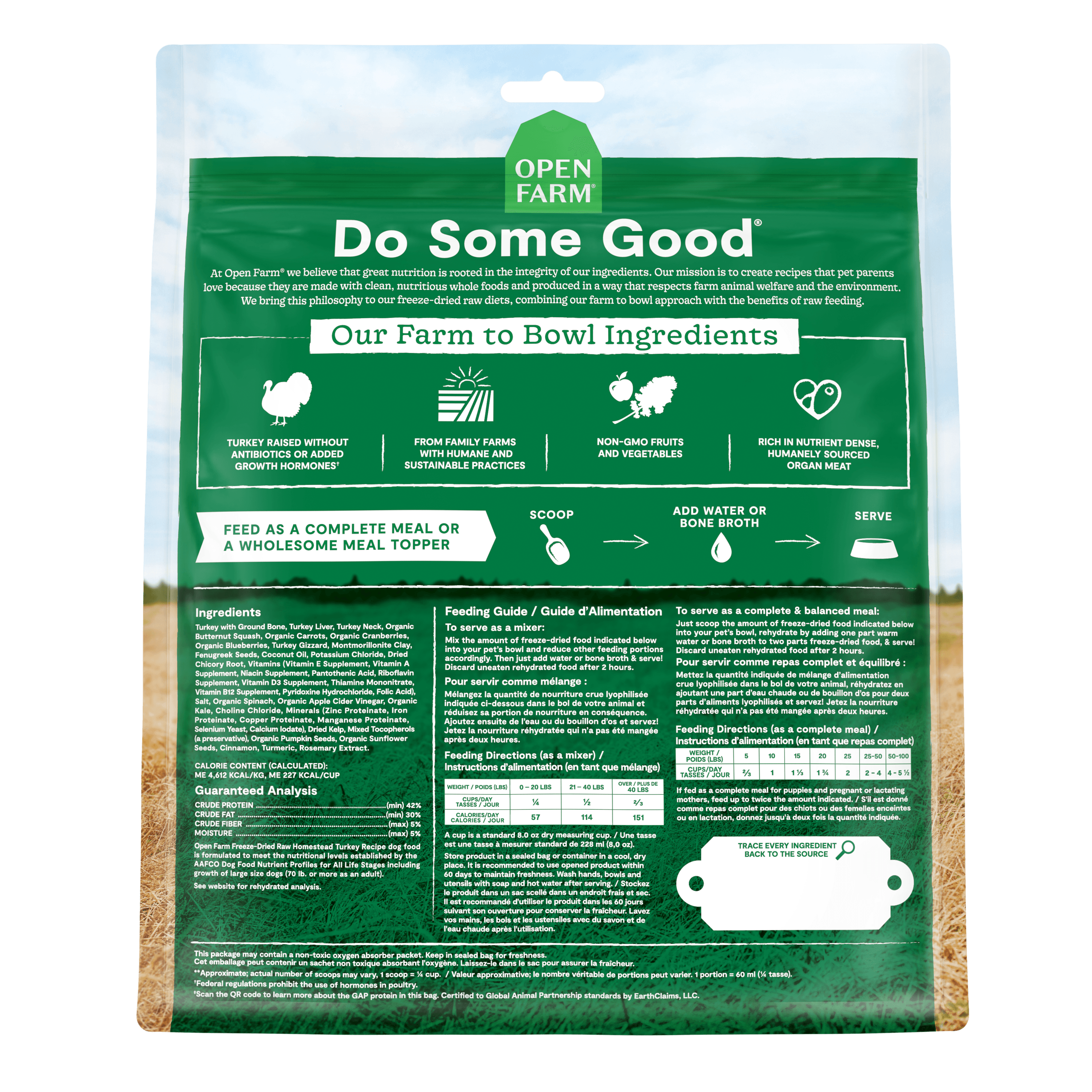 Open Farm Dog Food Homestead Turkey Freeze Dried Raw - 99g - Dog Food - Open Farm - PetMax Canada