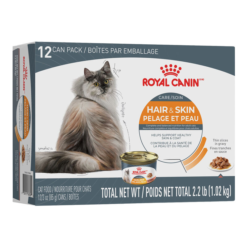 Royal Canin Canned Cat Food Adult Hair & Skin Care Thin Slices In Gravy