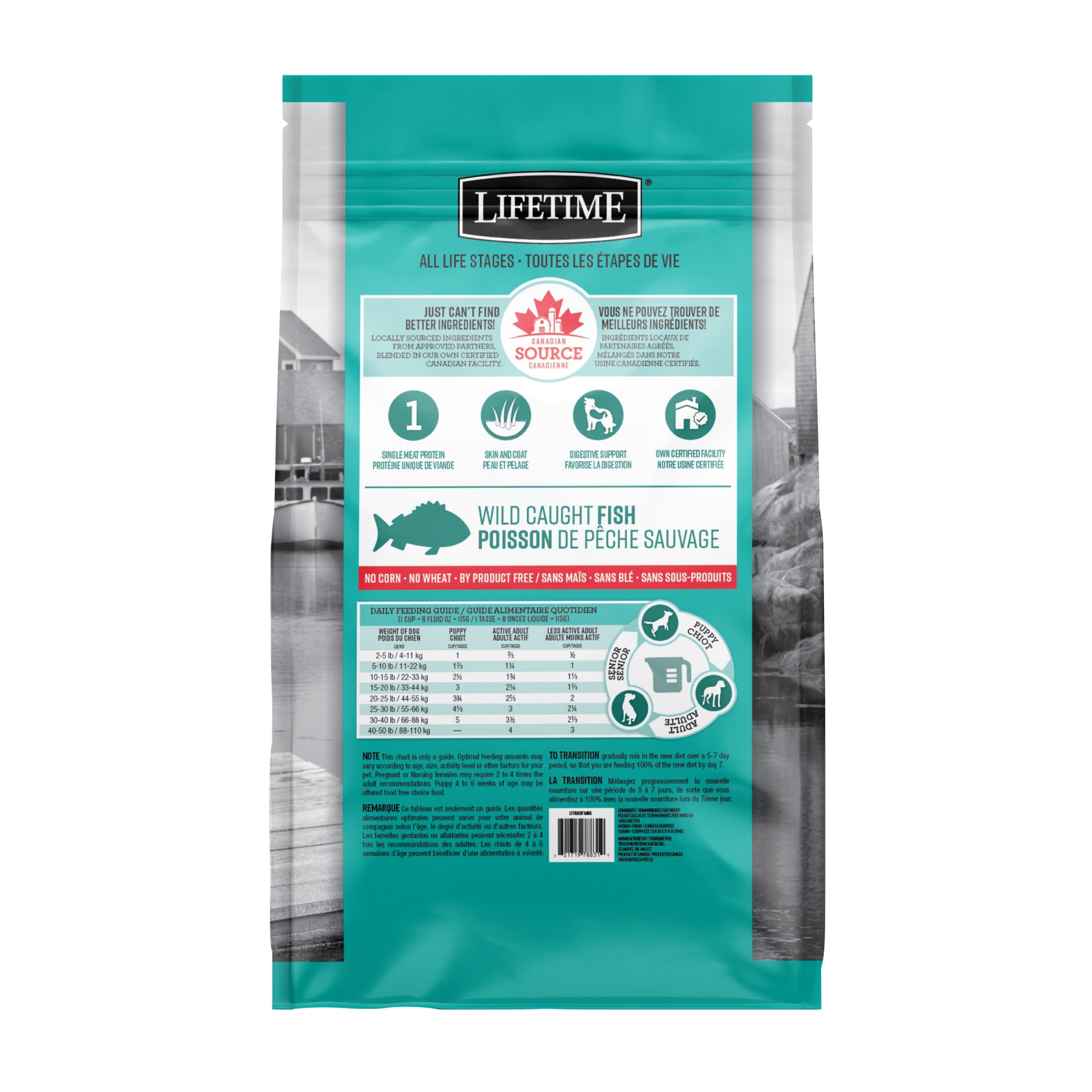 Lifetime All Life Stages Dog Food Fish & Oatmeal