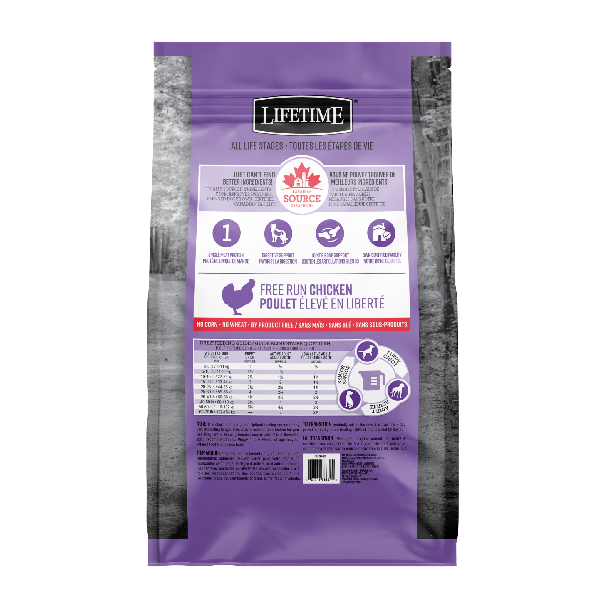 Lifetime All Life Stages Nourriture pour chien Grande race Poulet 11,4 kg