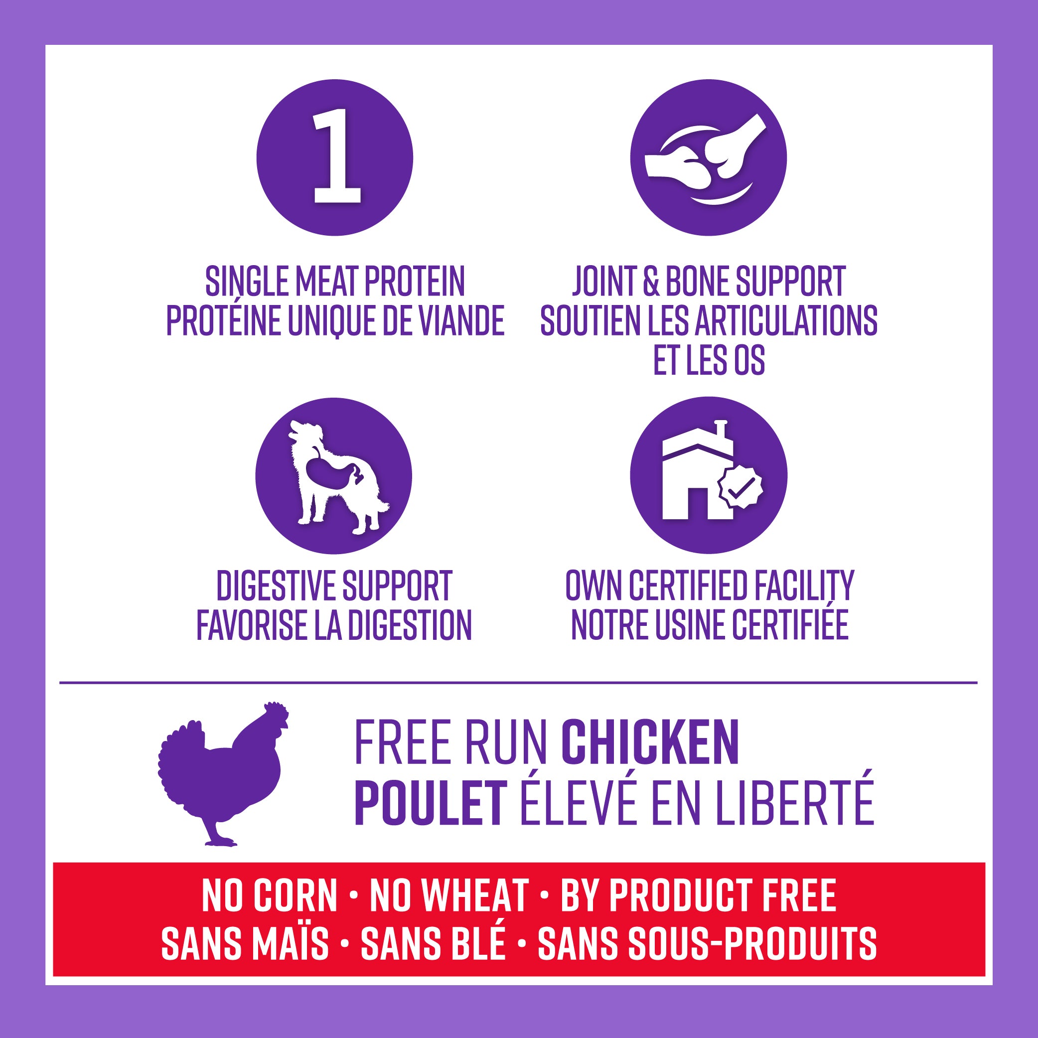 Lifetime All Life Stages Nourriture pour chien Grande race Poulet 11,4 kg