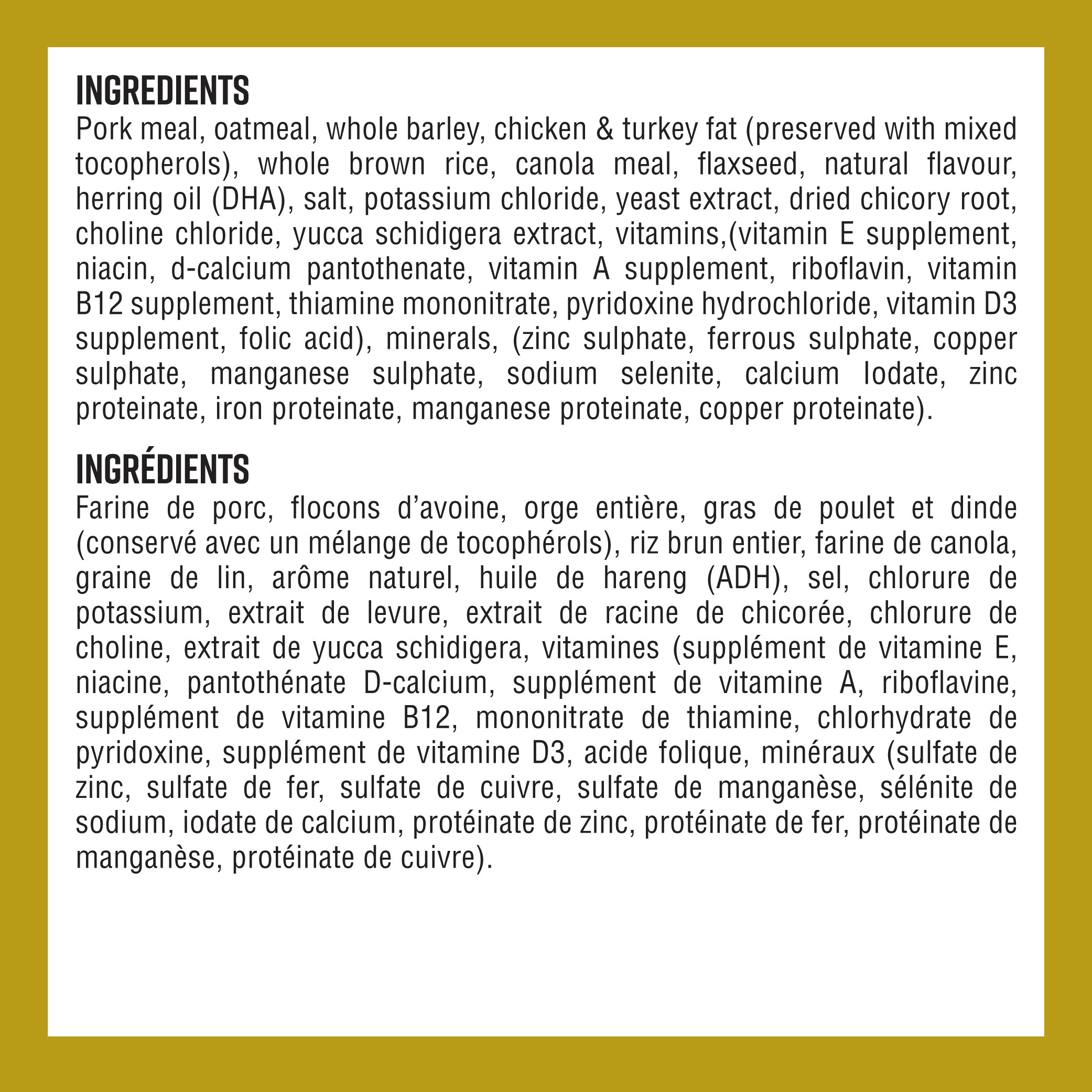 Lifetime All Life Stages Dog Food Pork & Oatmeal