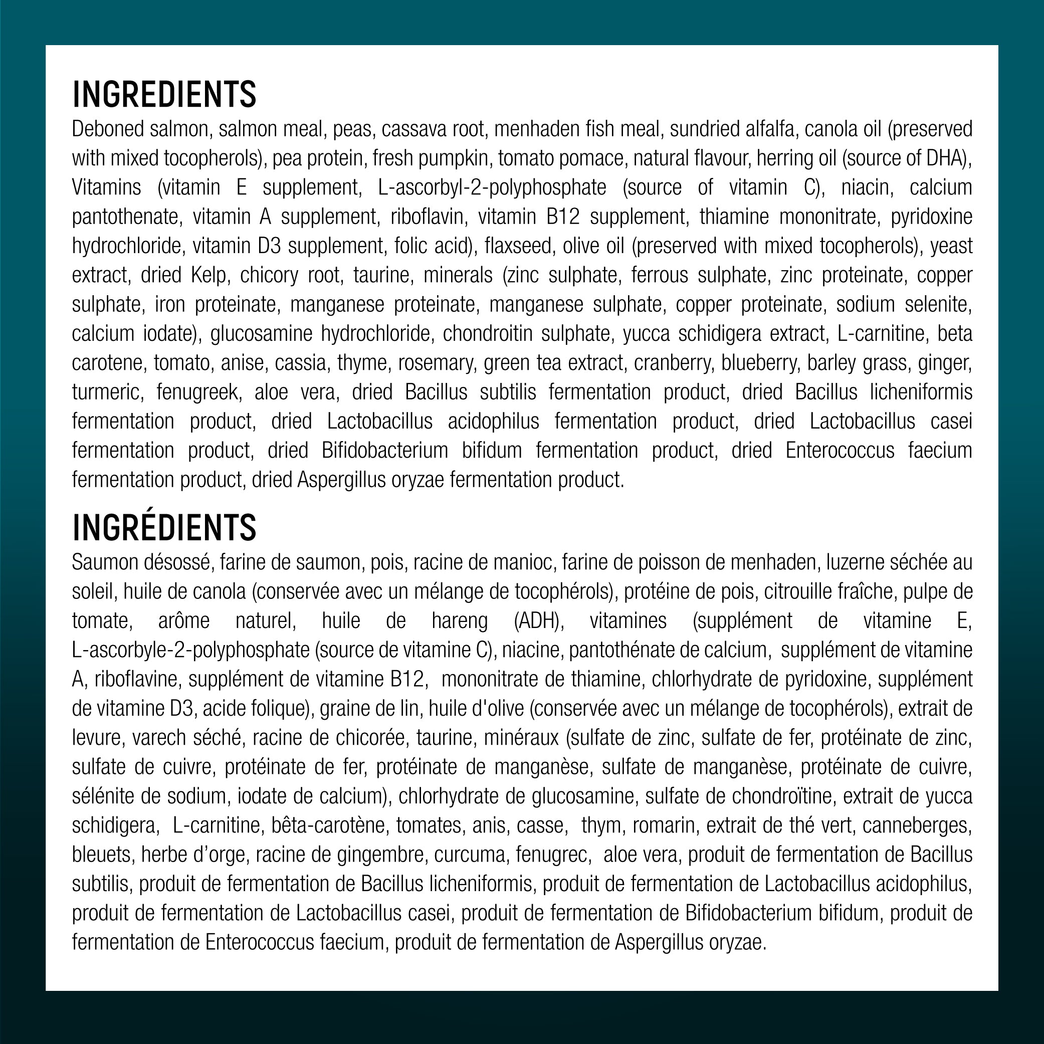 Wholesome Blend Dog Food Large Breed Mobility Care Salmon and Pumpkin Recipe