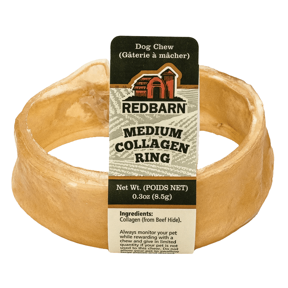 Red Barn Collagen Dog Treats Ring - 3" - Natural Chews - Red Barn Pet Products - PetMax Canada