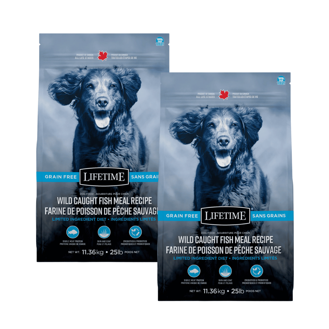 Nourriture pour chiens à vie sans céréales Poisson sauvage pêché
