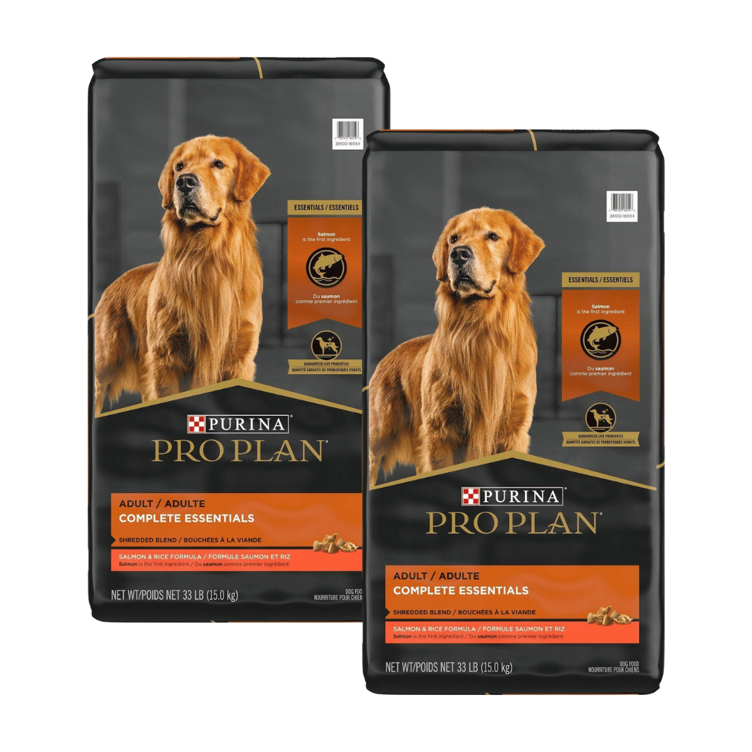 Purina Pro Plan Nourriture pour chiens riche en protéines avec probiotiques pour chiens Mélange déchiqueté Formule saumon et riz