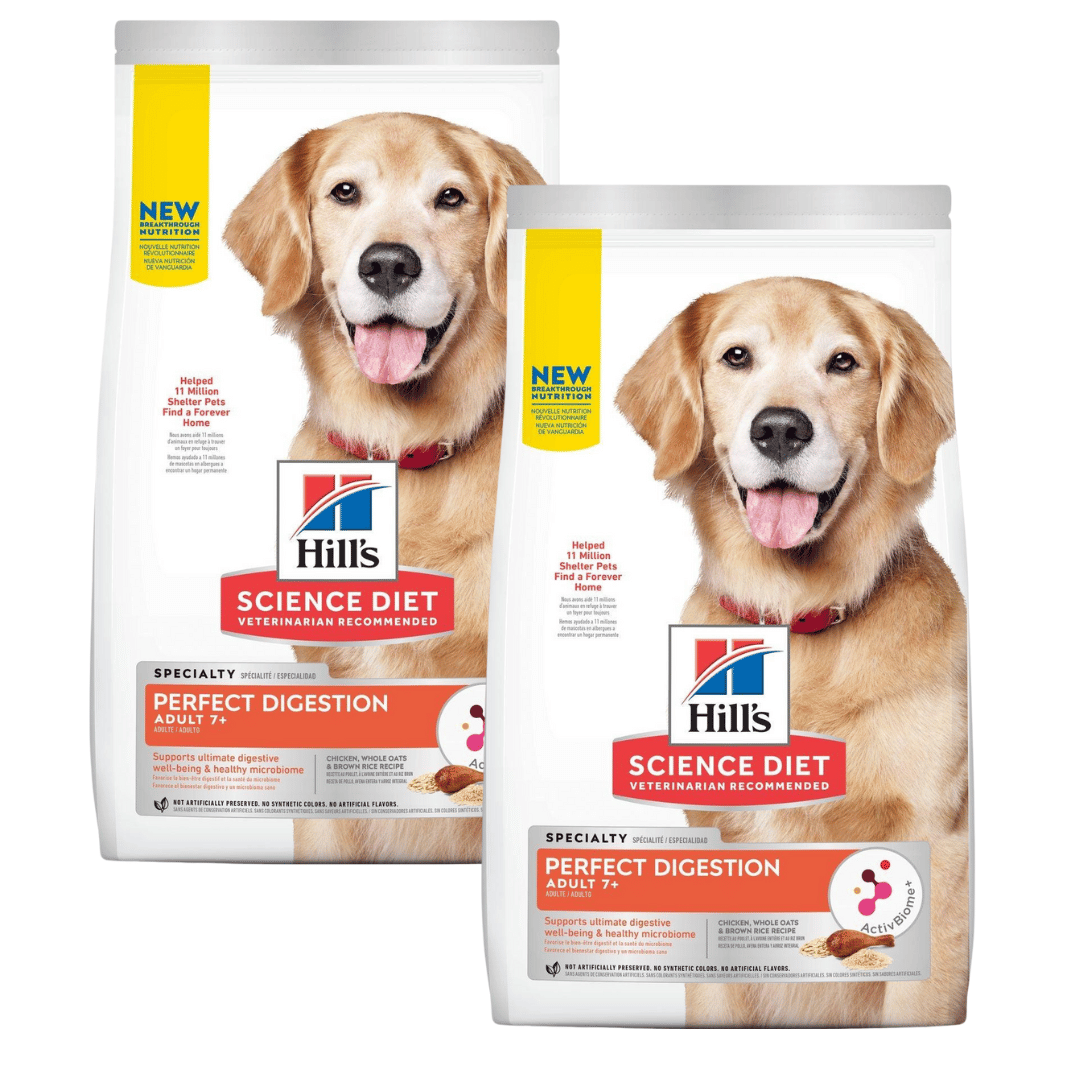 Hill's Science Diet Adult 7+ Perfect Digestion Chicken, Whole Oats & Brown Rice Recipe Dog Food
