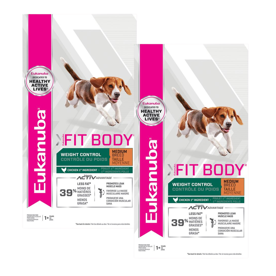 Eukanuba Medium Breed Weight Control Fit Body Dog Food