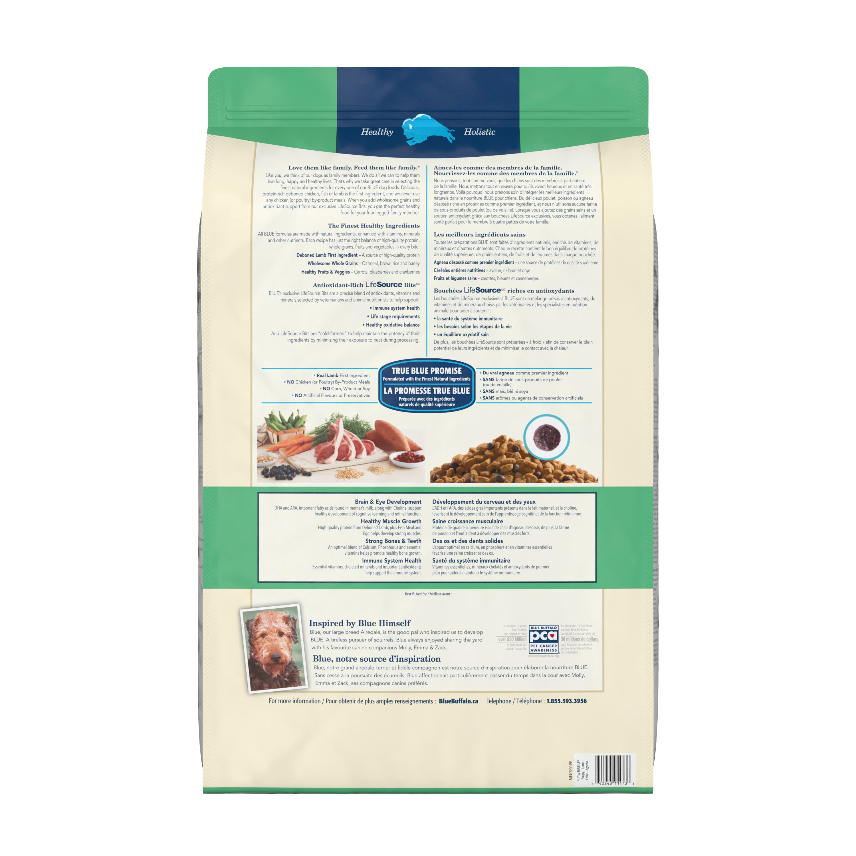 Blue Buffalo Life Protection Puppy Food Lamb & Oatmeal - Image 3 - Blue Buffalo - PetMax Canada