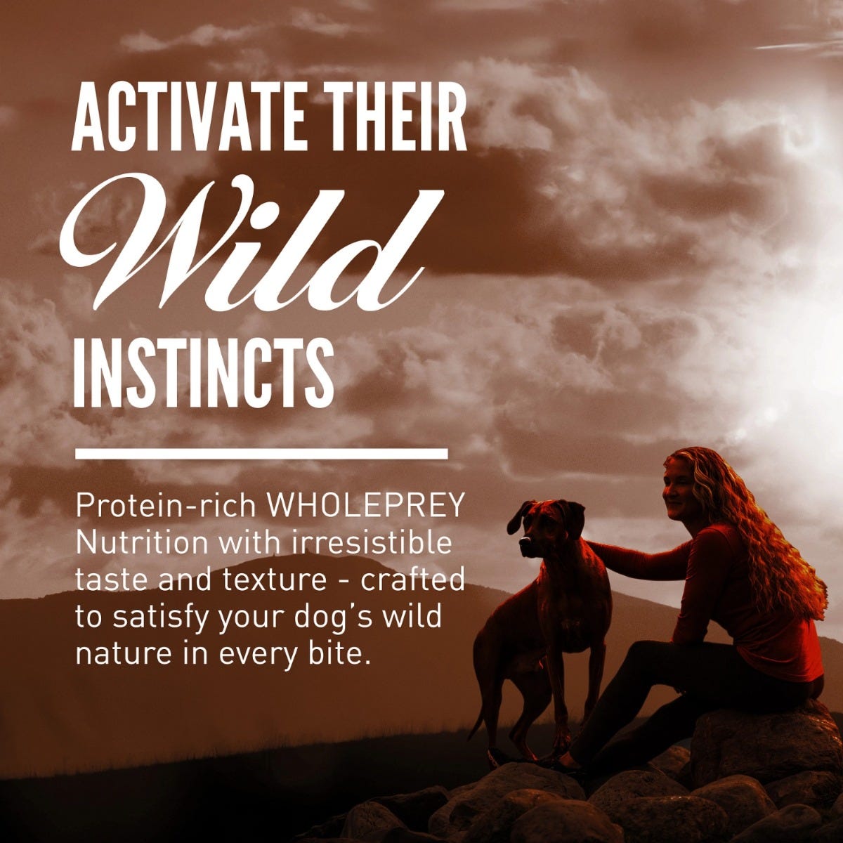 Orijen Wild Reserve Farm-Raised Beef & Lamb Recipe Dry Dog Food - Dog and owner lifestyle image - Orijen - PetMax Canada