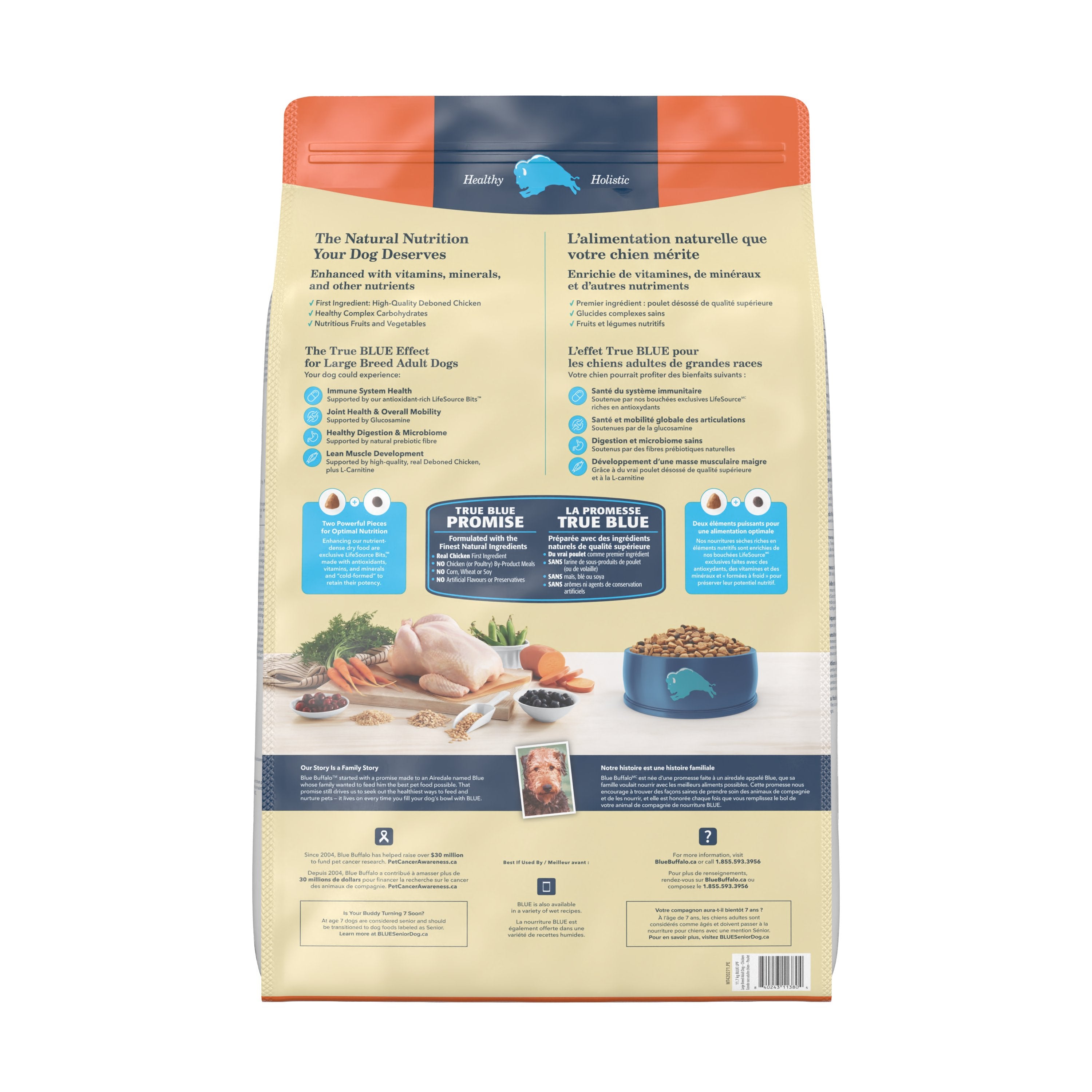 Blue Buffalo Life Protection Dog Food Large Breed Chicken & Rice - Image 4 - Blue Buffalo - PetMax Canada