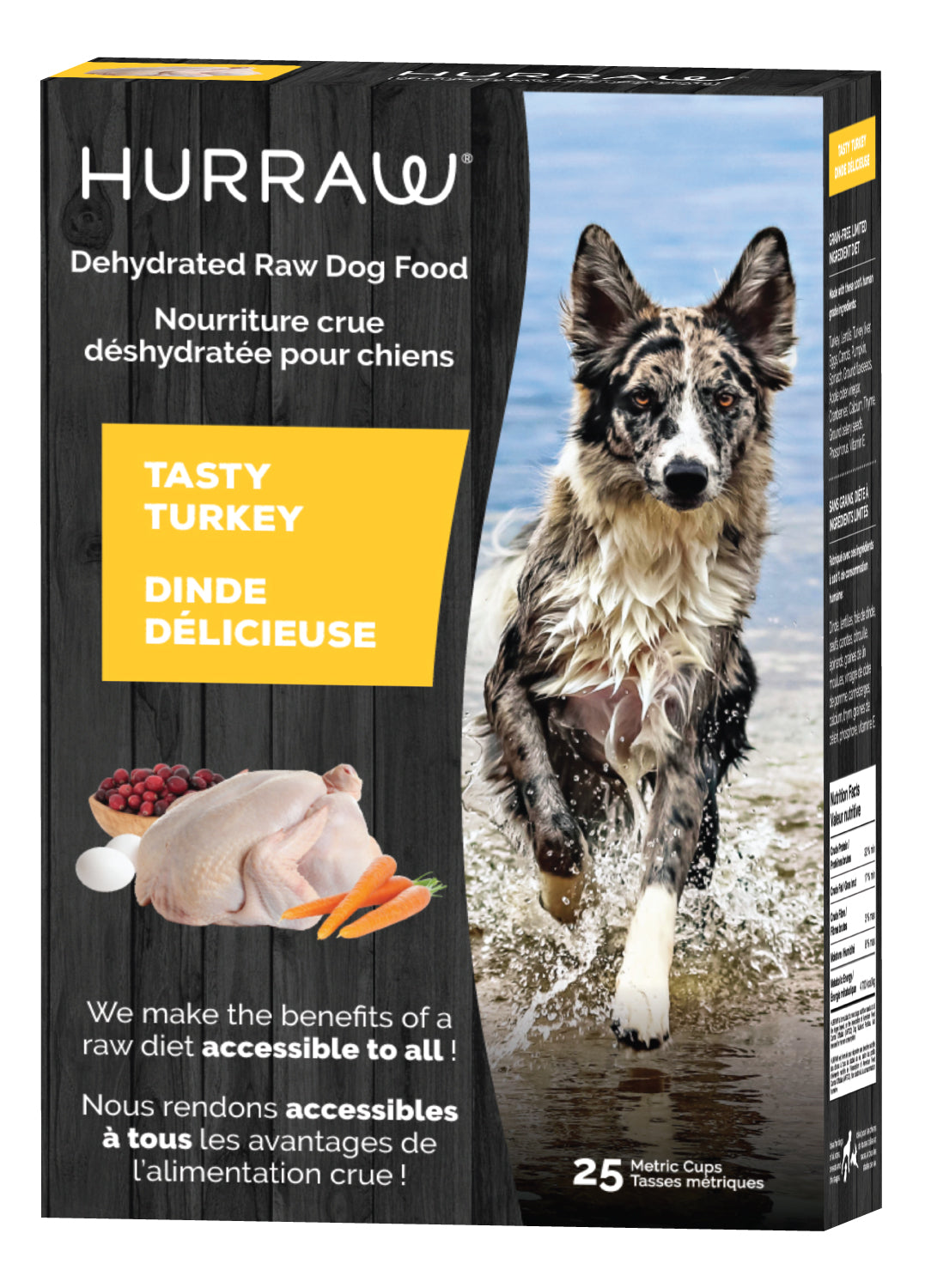 Hurraw Dehydrated Tasty Turkey Raw Dog Food