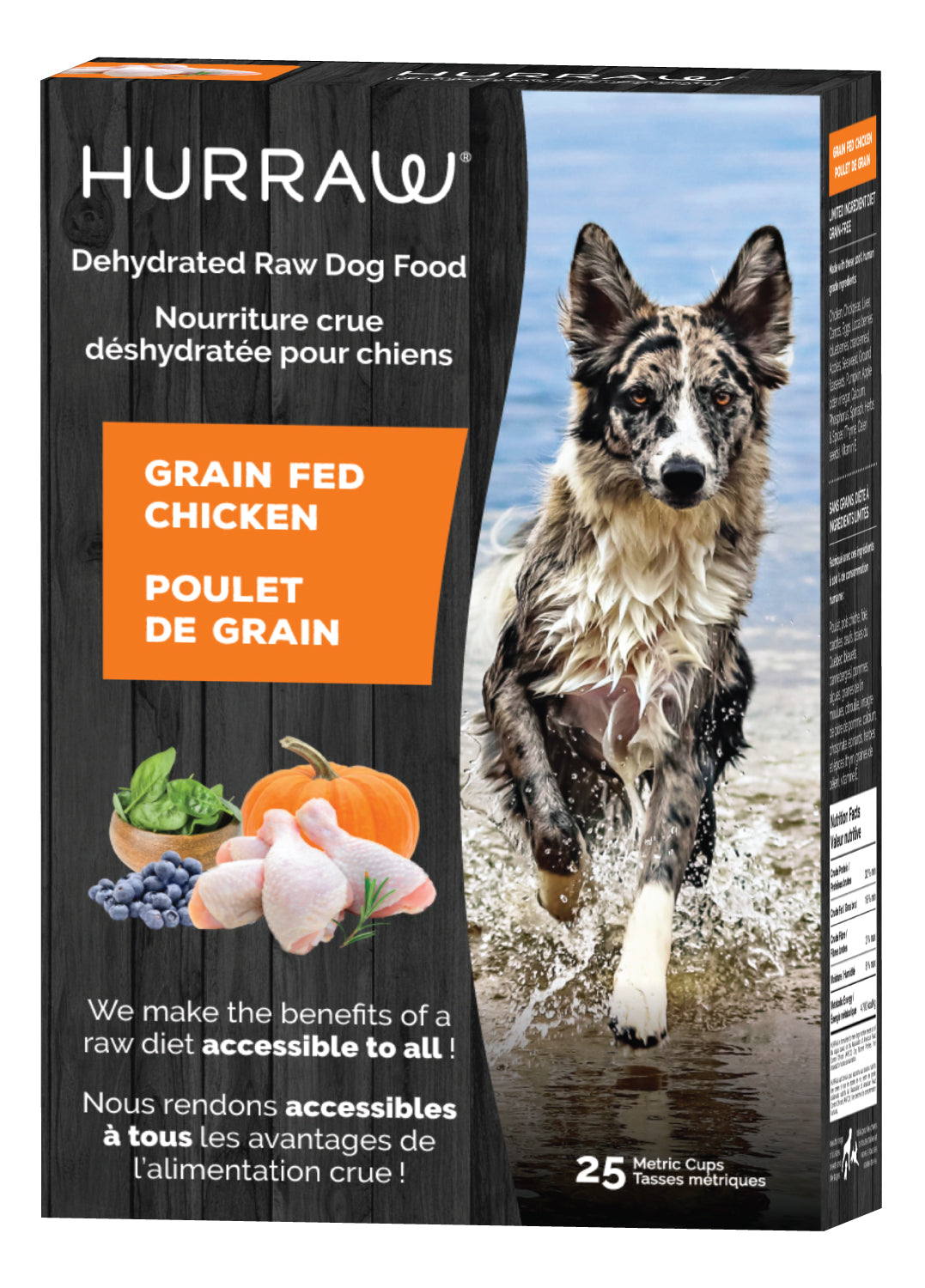 Hurraw Dehydrated Grain Fed Chicken Raw Dog Food