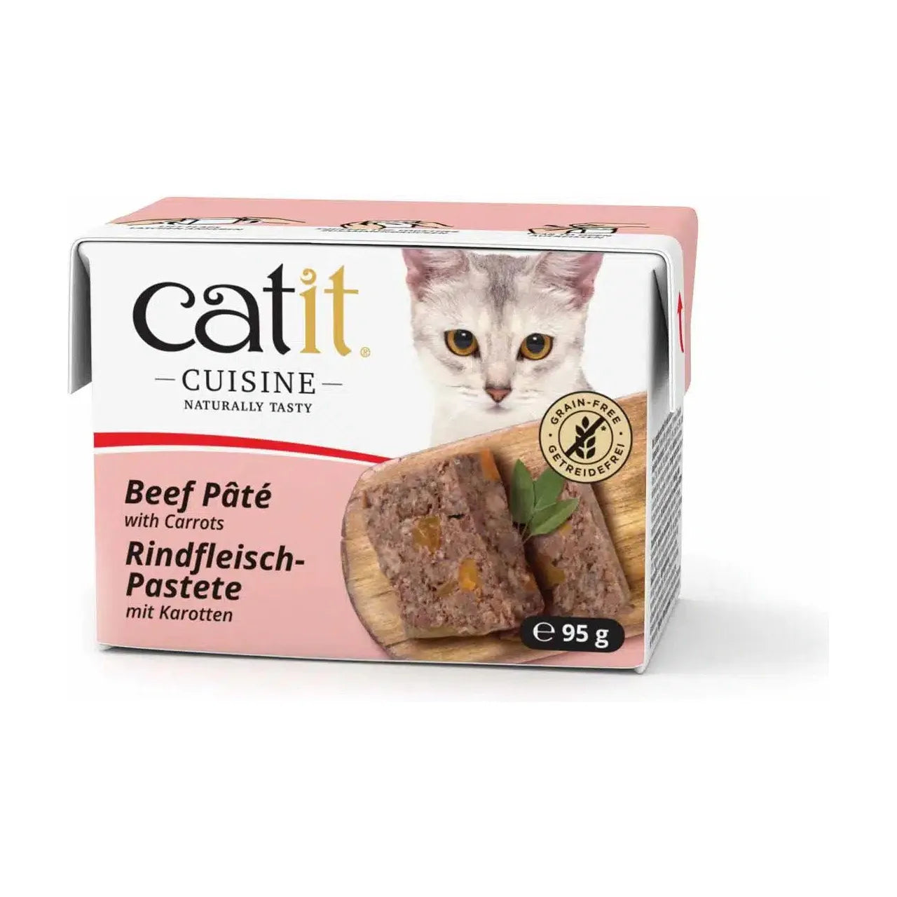 Catit Cuisine Beef Pâté with Carrots Wet Cat Food - 95g - Canned Cat Food - Catit - PetMax Canada