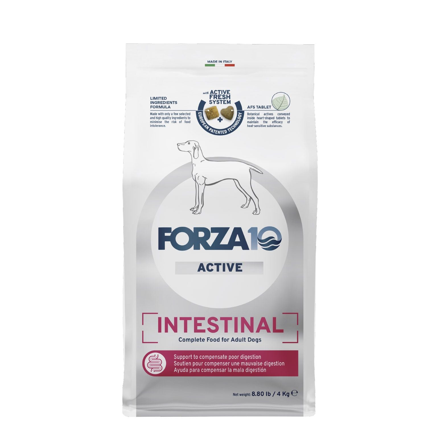 FORZA10 アクティブ INTESTINAL 腸 ドライフード　4kg×2袋 Forza10 Nutraceutic Active Intestinal Support Diet Dry Dog Food