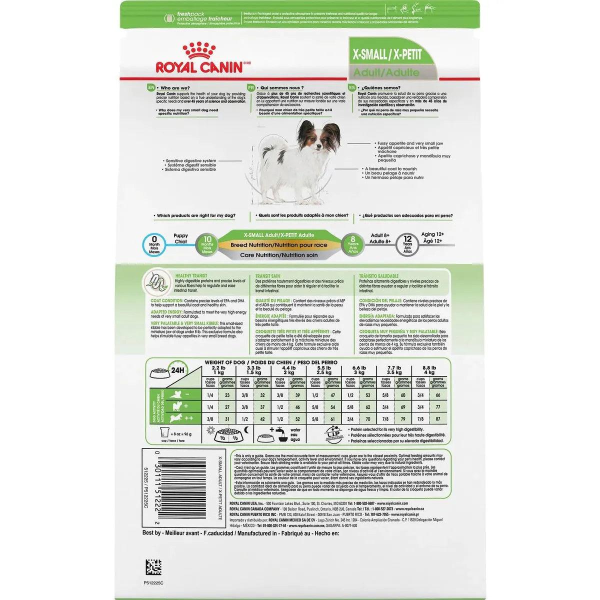 Royal Canin Size Health Nutrition X-Small Adult Dry Dog Food Dog Food | PetMax Canada