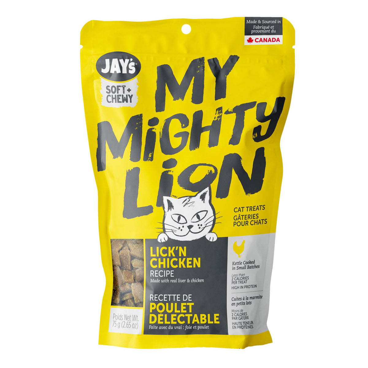 Jay's My Mighty Lion Lick'n Chicken Cat Treats - Cat Treats - Waggers - PetMax Canada