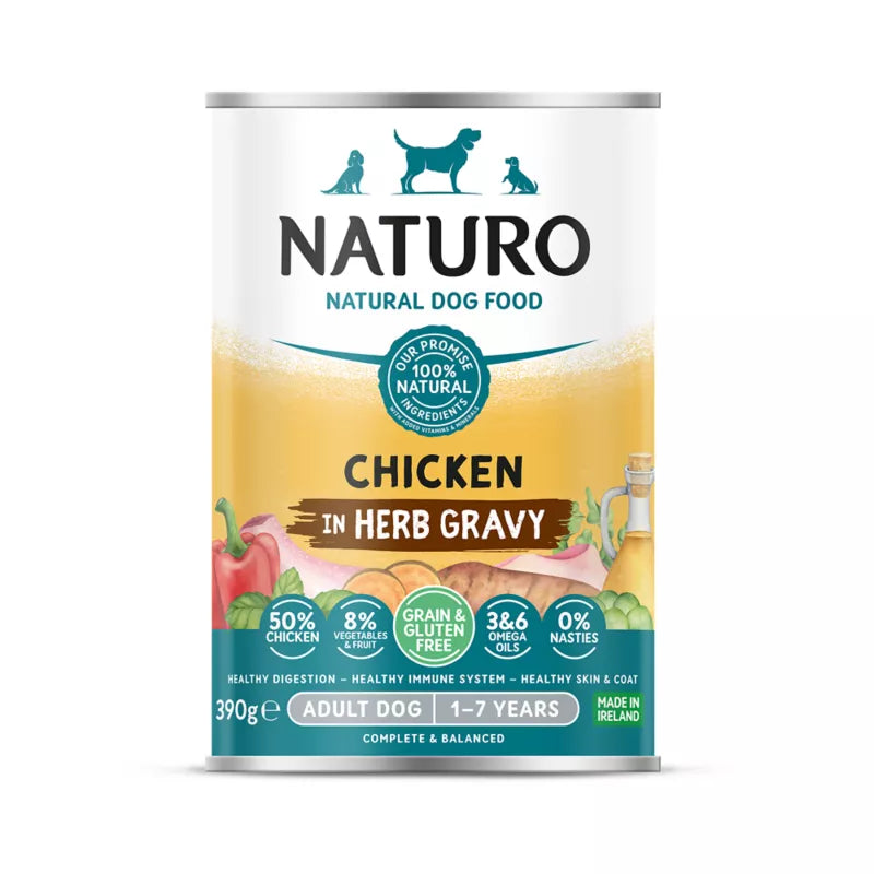 Naturo Canine Grain and Gluten Free Chicken in Herb Gravy Adult Dog Wet Food