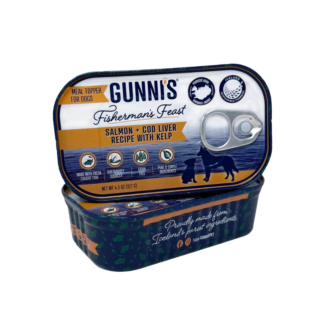 Gunni's Pet Salmon & Cod Liver Recipe With Kelp Food Topper For Dogs