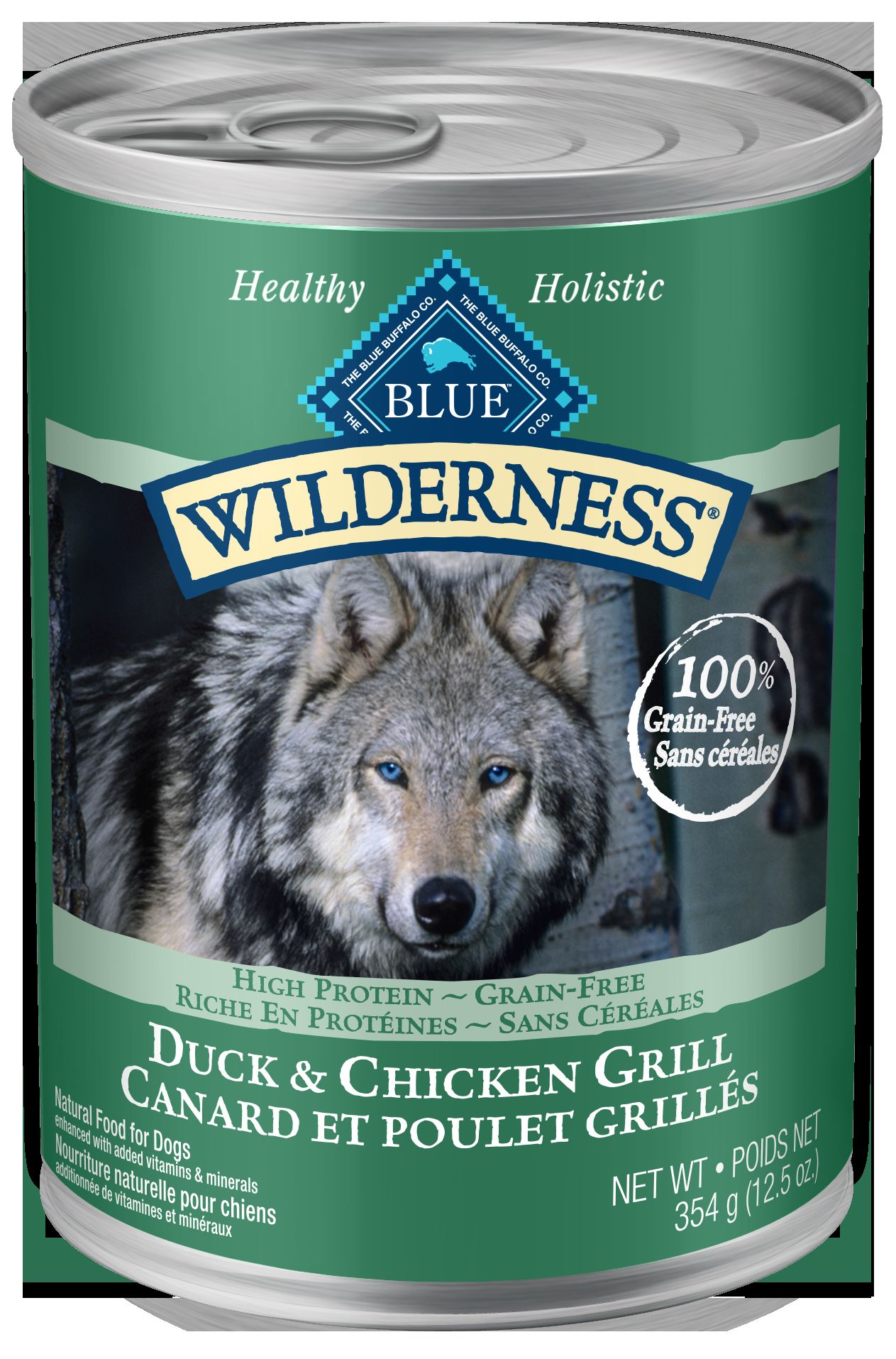 Blue Buffalo Wilderness Duck & Chicken Grill Grain-Free Canned Dog Food - Canned Dog Food - Blue Buffalo - PetMax Canada