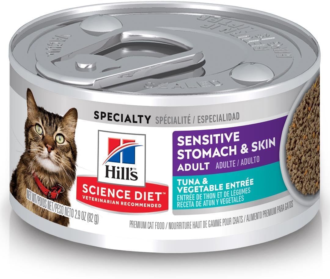 Hills Science Diet cat food variety pack on a white background
