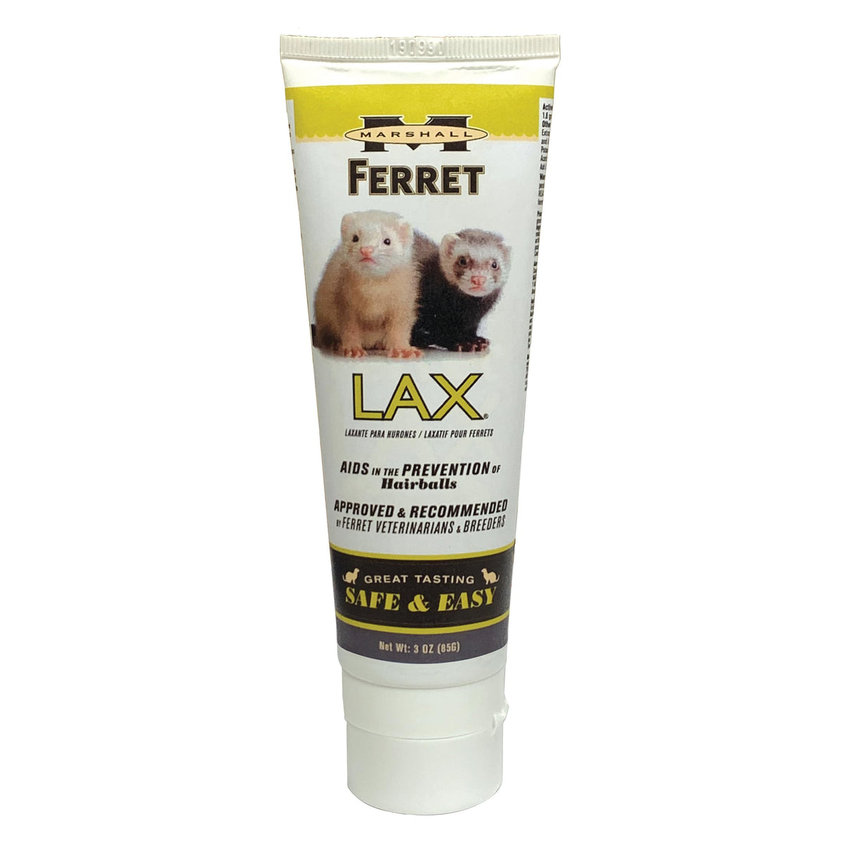 Marshall Ferret Lax Hairball Remedy Paste - Front of 3 oz tube - Marshall - PetMax Canada