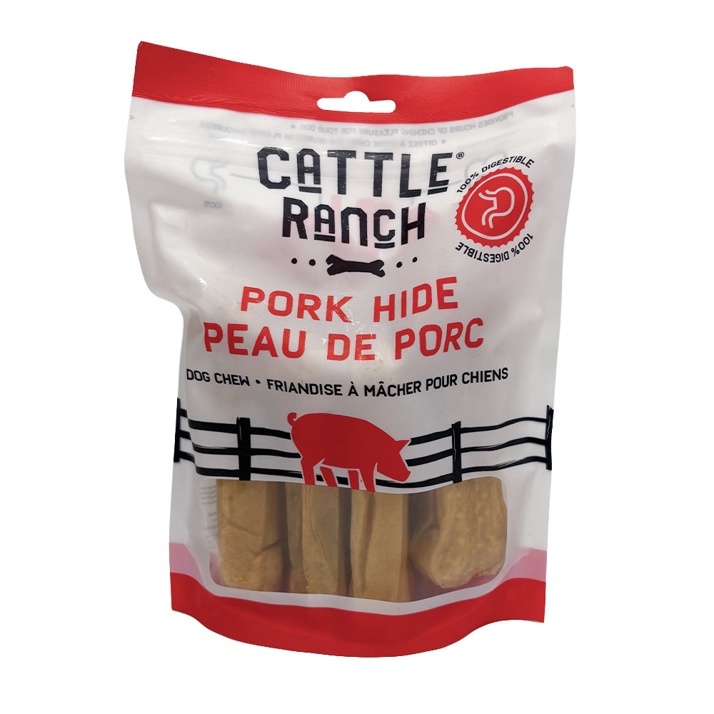 Burgham Cattle Ranch Porkhide Pressed Bone Dog Chews - Dog Chews - Burgham - PetMax Canada