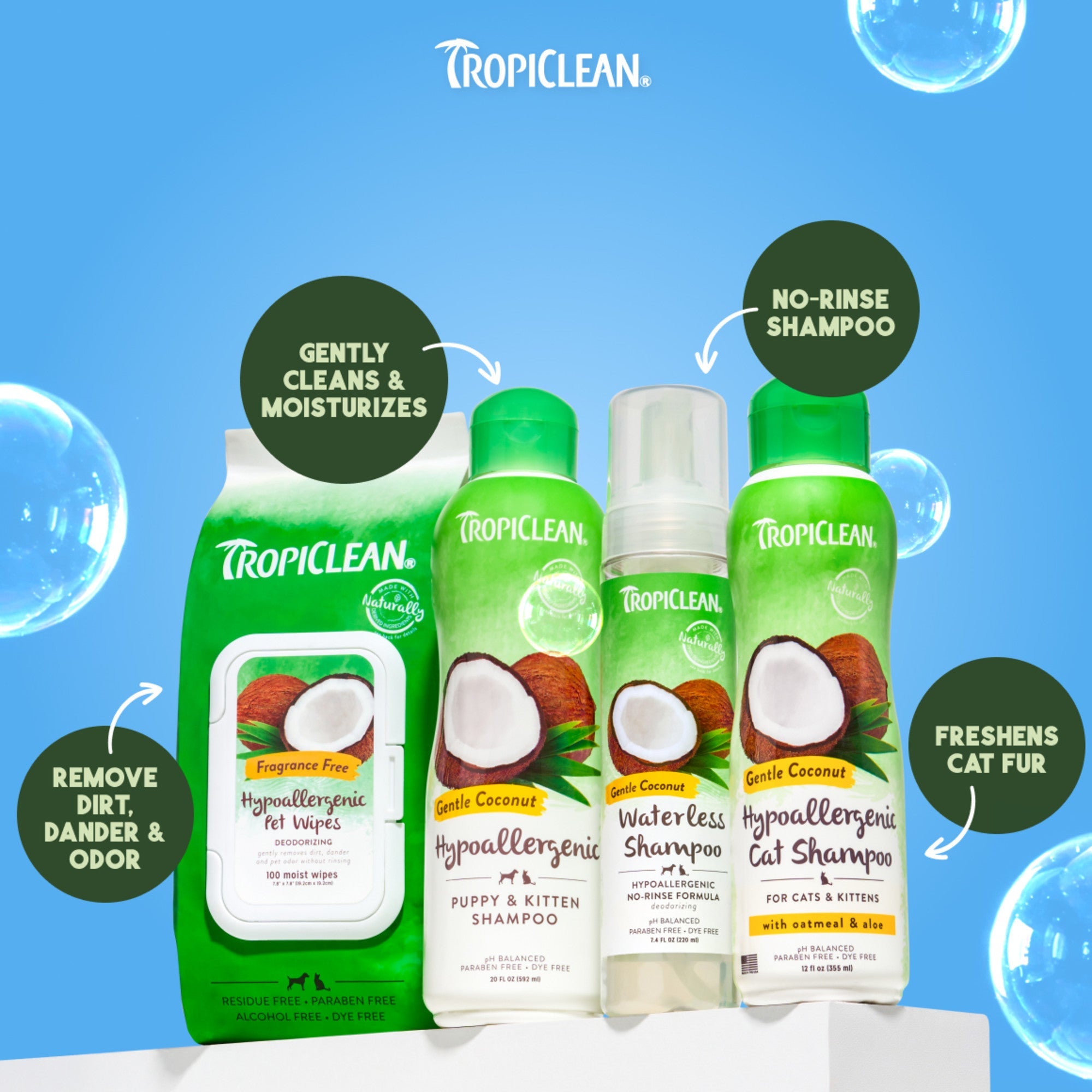 Tropiclean Shampoing Doux Noix de Coco