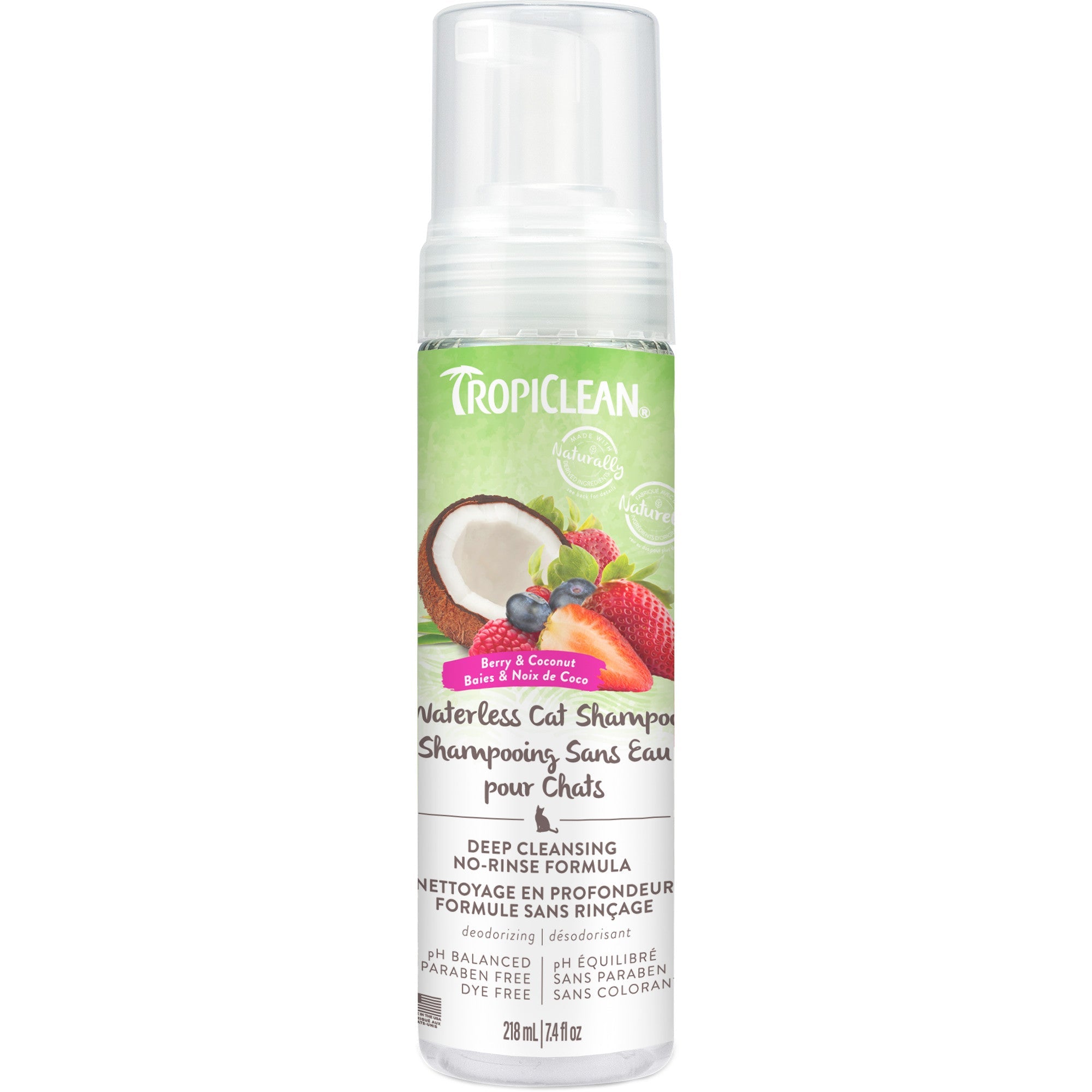 TropiClean Deep Cleansing Waterless Cat Shampoo