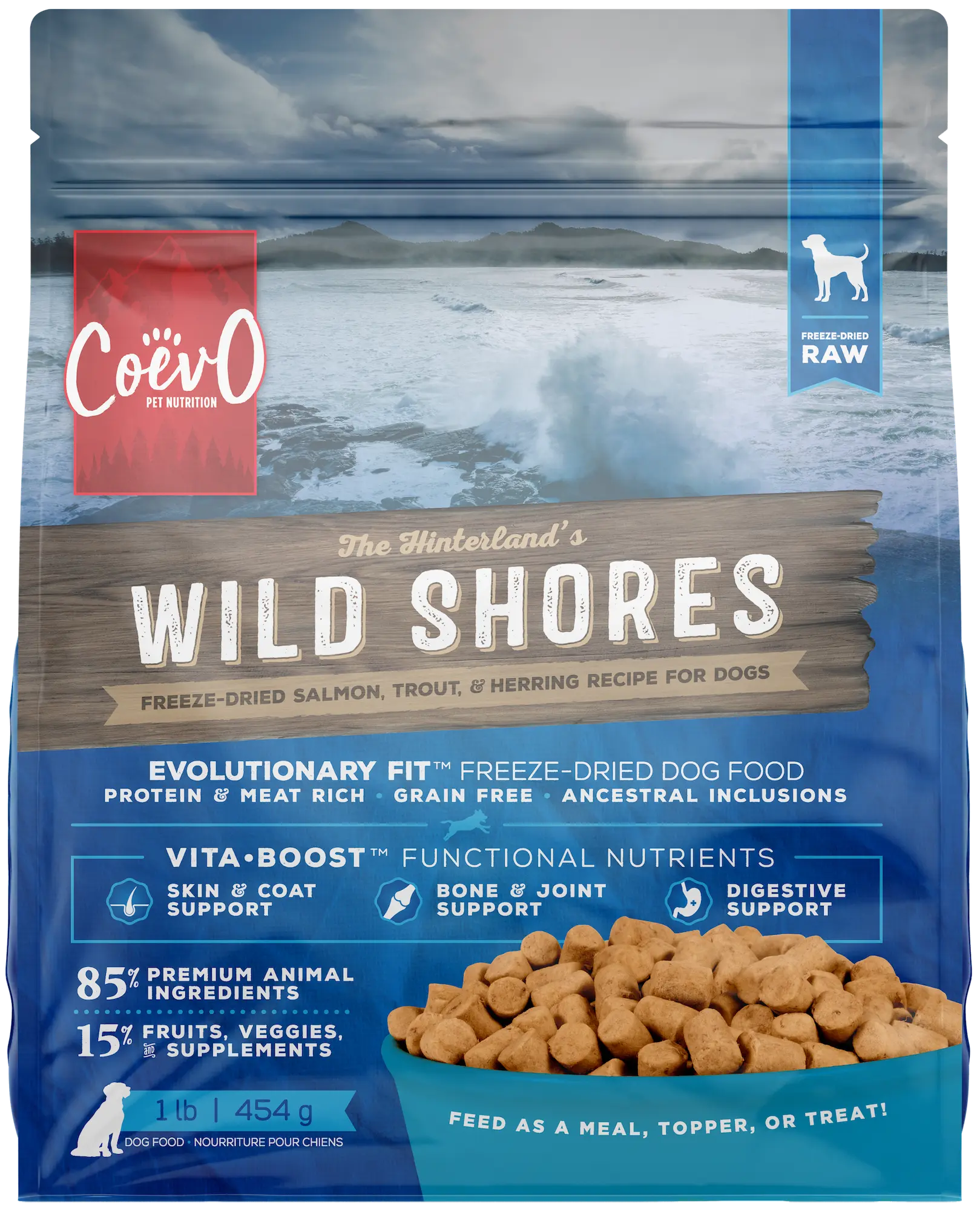 CoevO Freeze-Dried Raw Wild Shores Dog Food - Dog Food - CoevO - PetMax Canada