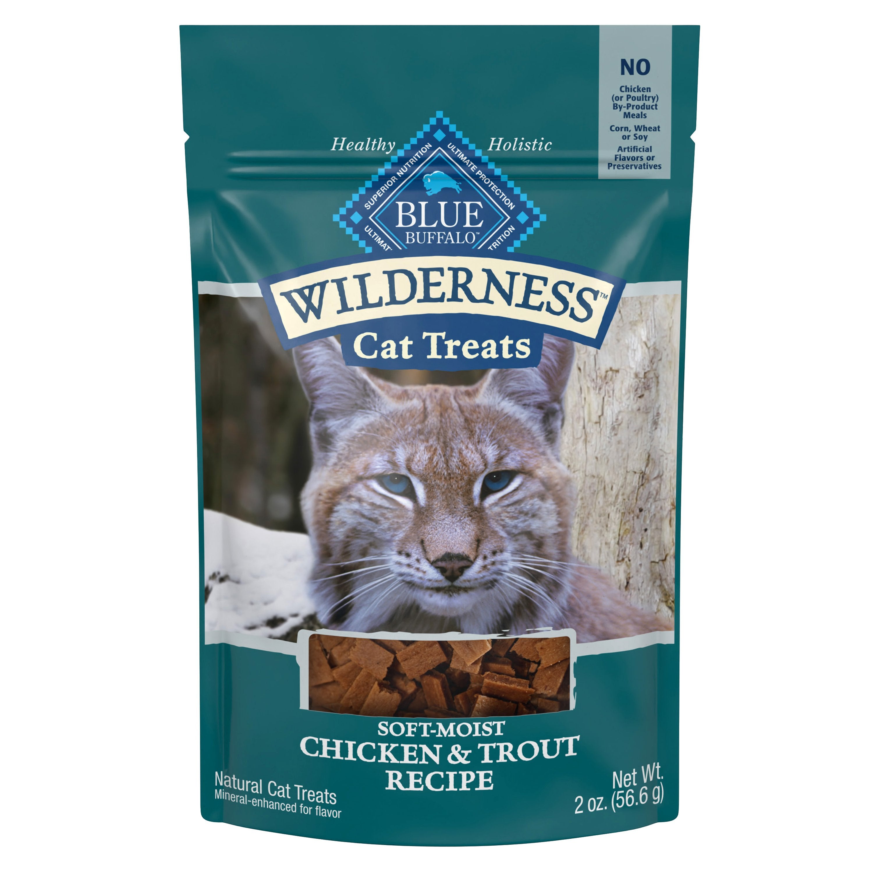 Blue Buffalo Wilderness Cat Treats Chicken & Trout - Cat Treats - Blue Buffalo - PetMax Canada