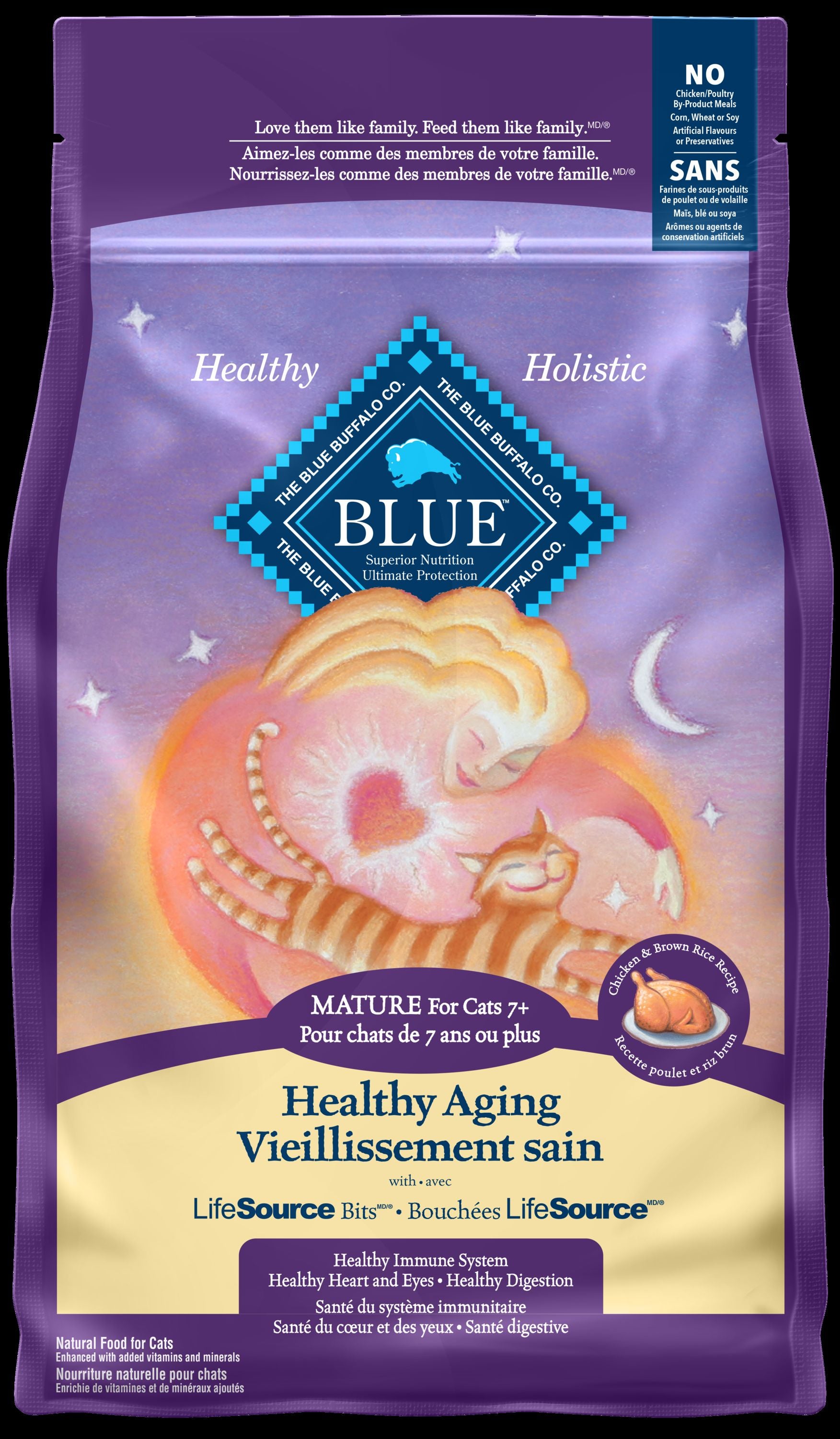 Blue Buffalo Tastefuls Natural Chicken Adult 7+ Dry Cat Food - Cat Food - Blue Buffalo - PetMax Canada