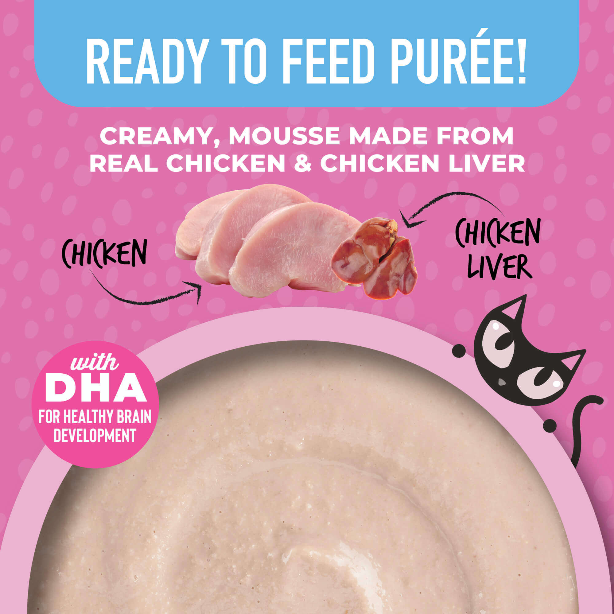 Tiki Baby Cat Weaning Puree Chicken & Chicken Liver Recipe in Broth