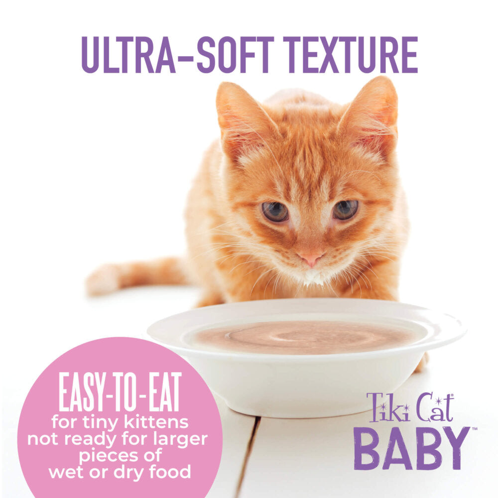 Tiki Baby Cat Weaning Puree Chicken & Chicken Liver Recipe in Broth