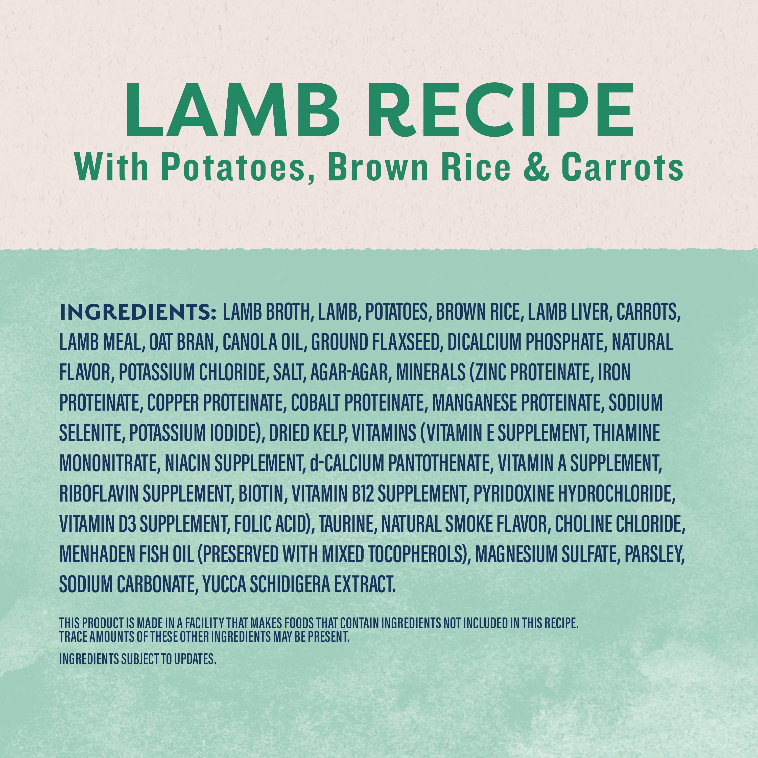 Natural Balance Canned Dog Food Lamb