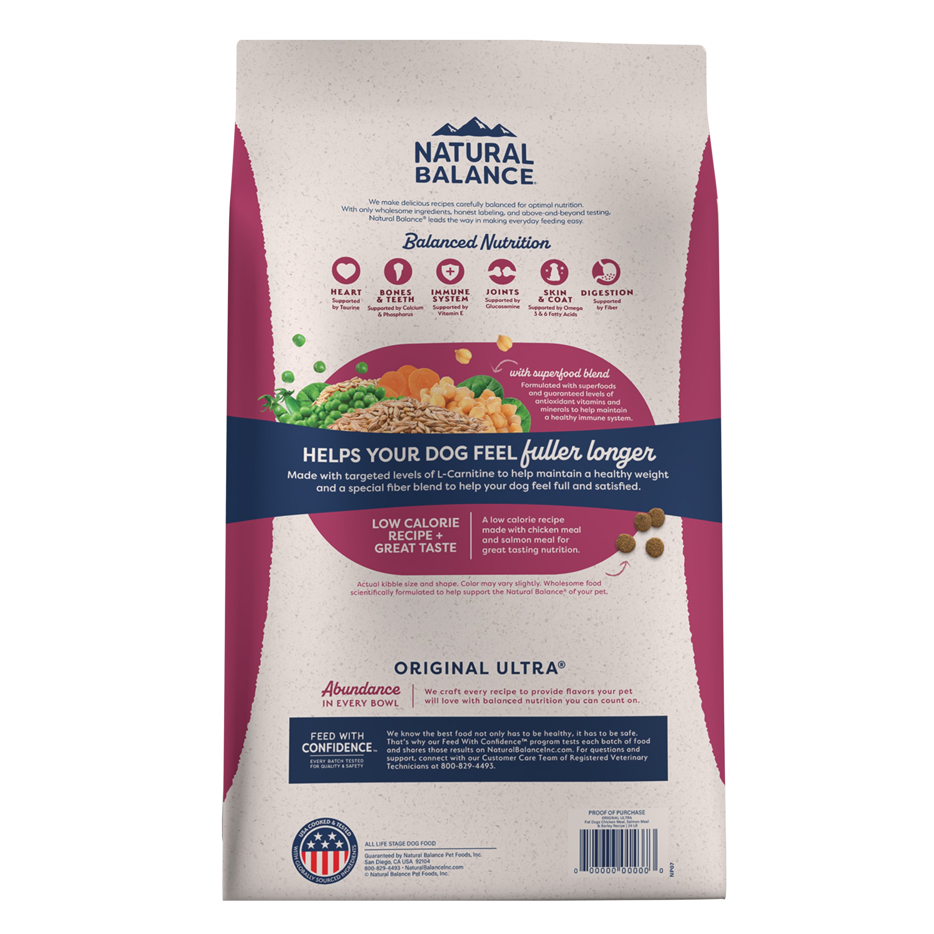 Natural Balance Targeted Nutrition Fat Dogs Low Calorie Dog Food