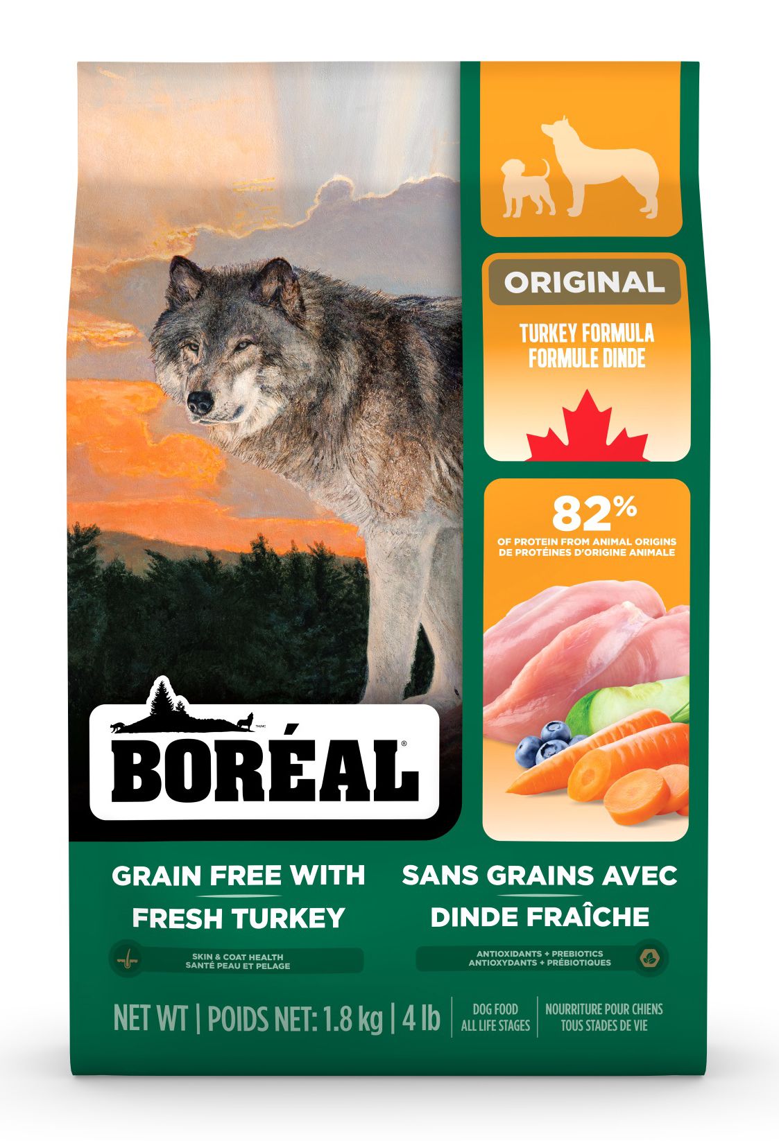 Boréal Original Dog Food All Breeds Turkey Formula