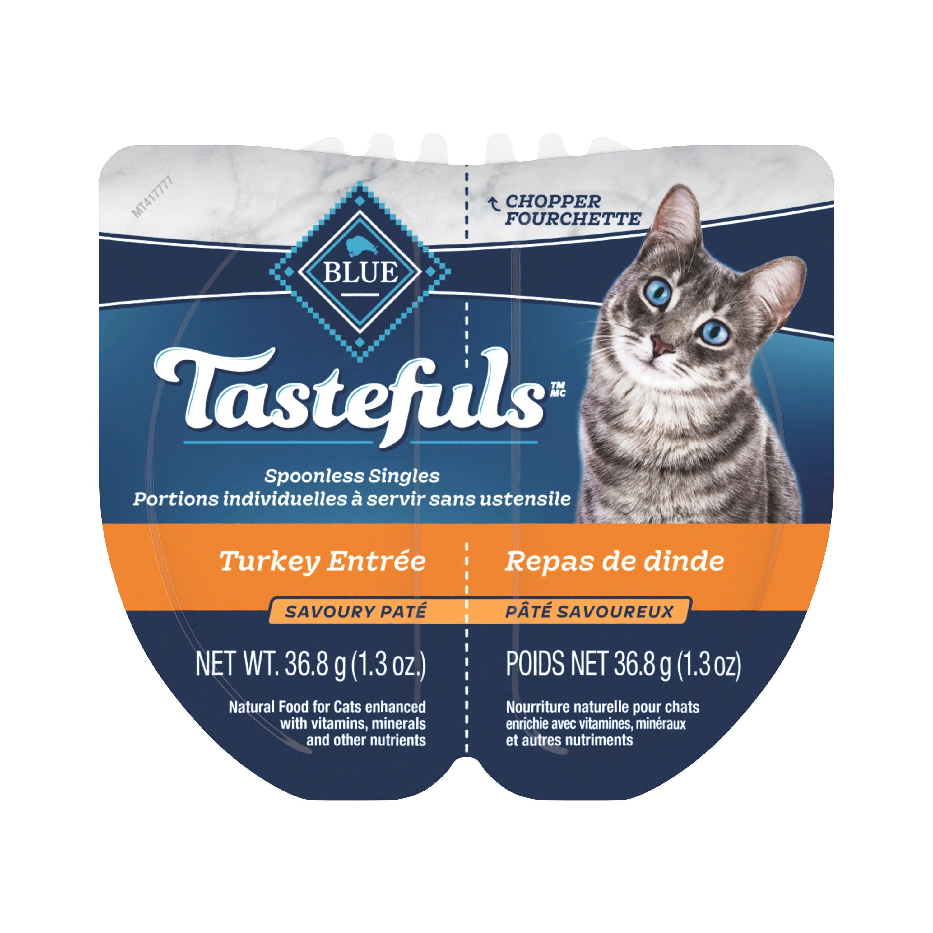 Blue Buffalo Tastefuls Spoonless Singles Adult Turkey Entree Pate - Canned Cat Food - Blue Buffalo - PetMax Canada