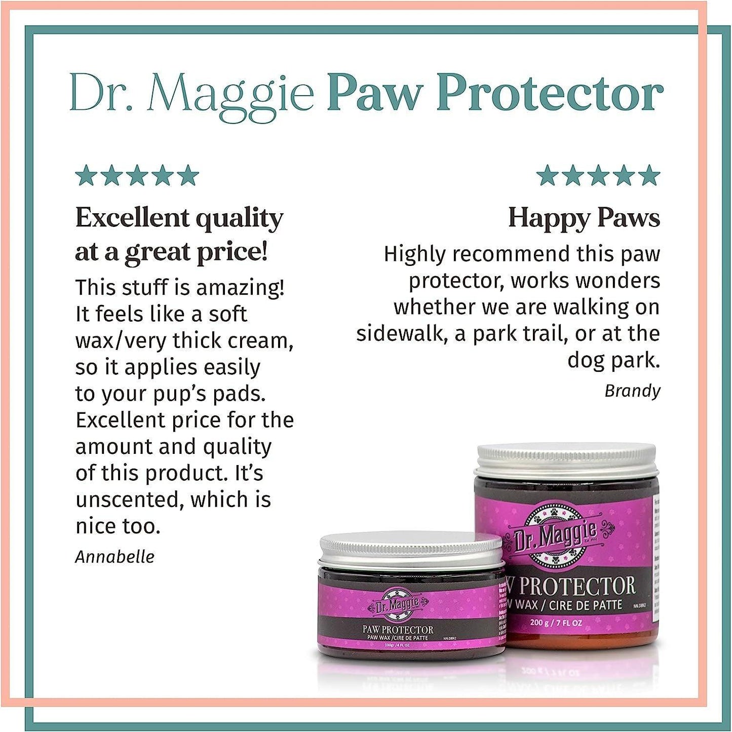 Dr. Maggie Paw Protector Protective Paw Wax for Dogs & Cats Dog Health Care | PetMax Canada