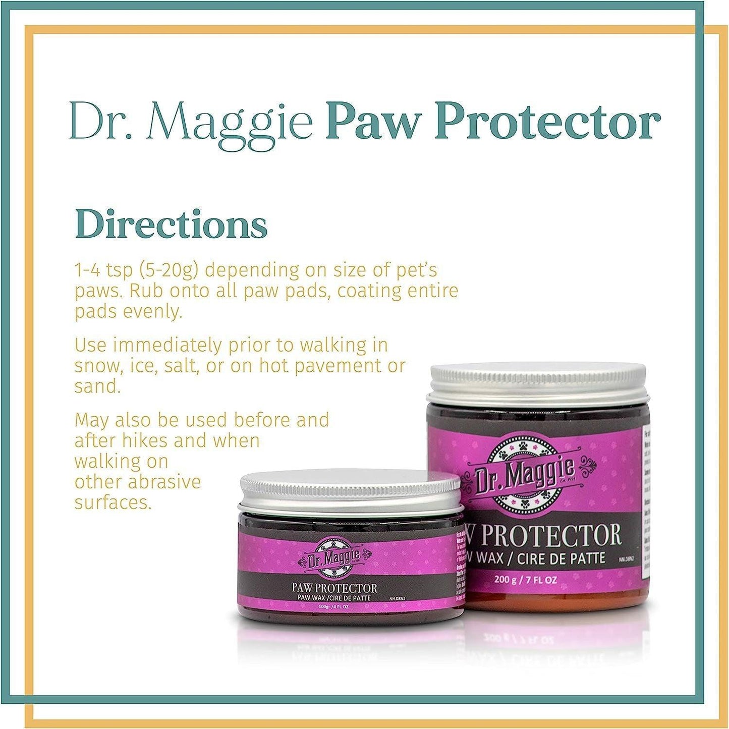 Dr. Maggie Paw Protector Protective Paw Wax for Dogs & Cats Dog Health Care | PetMax Canada
