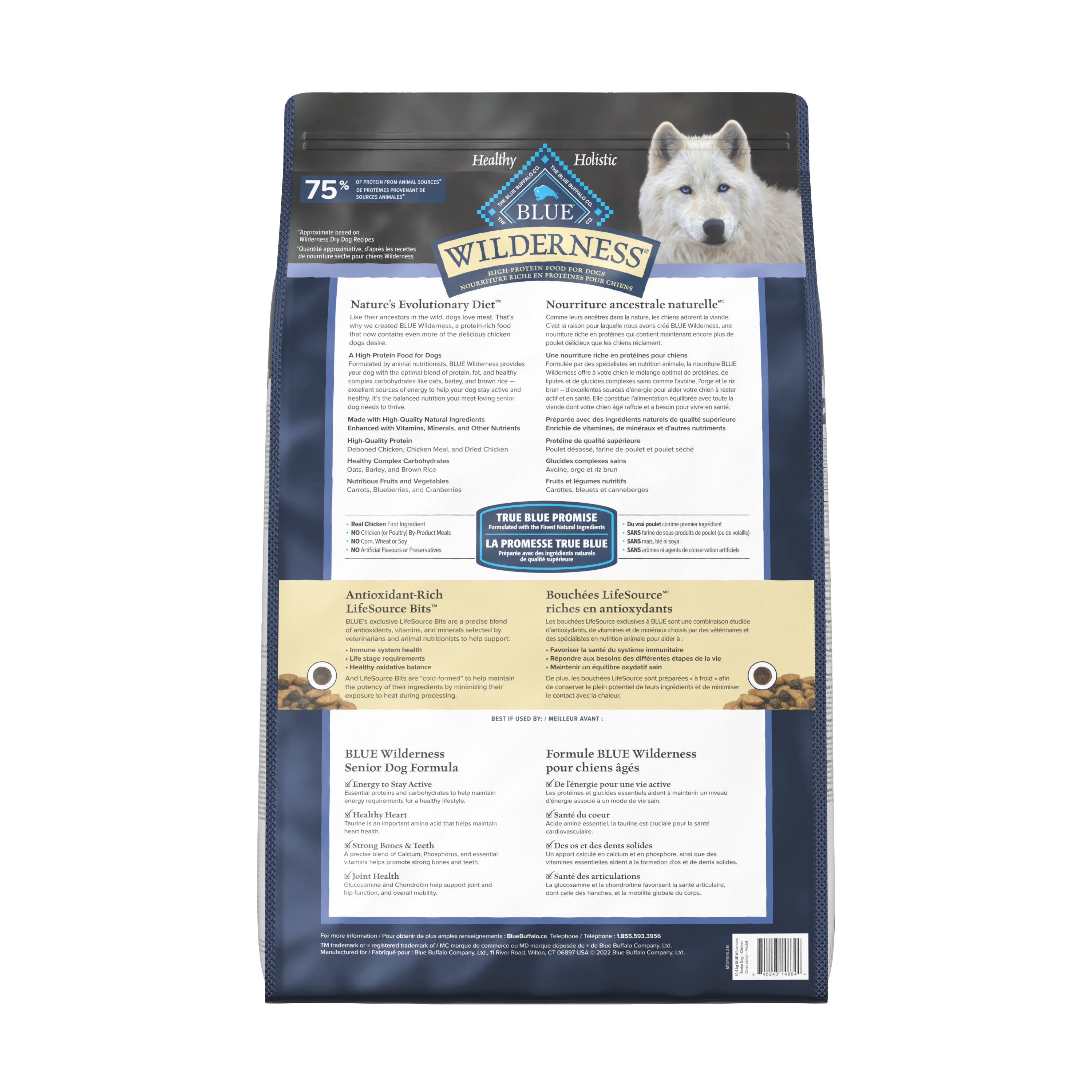 Blue Buffalo Wilderness Senior Dog Food - Image 3 - Blue Buffalo - PetMax Canada