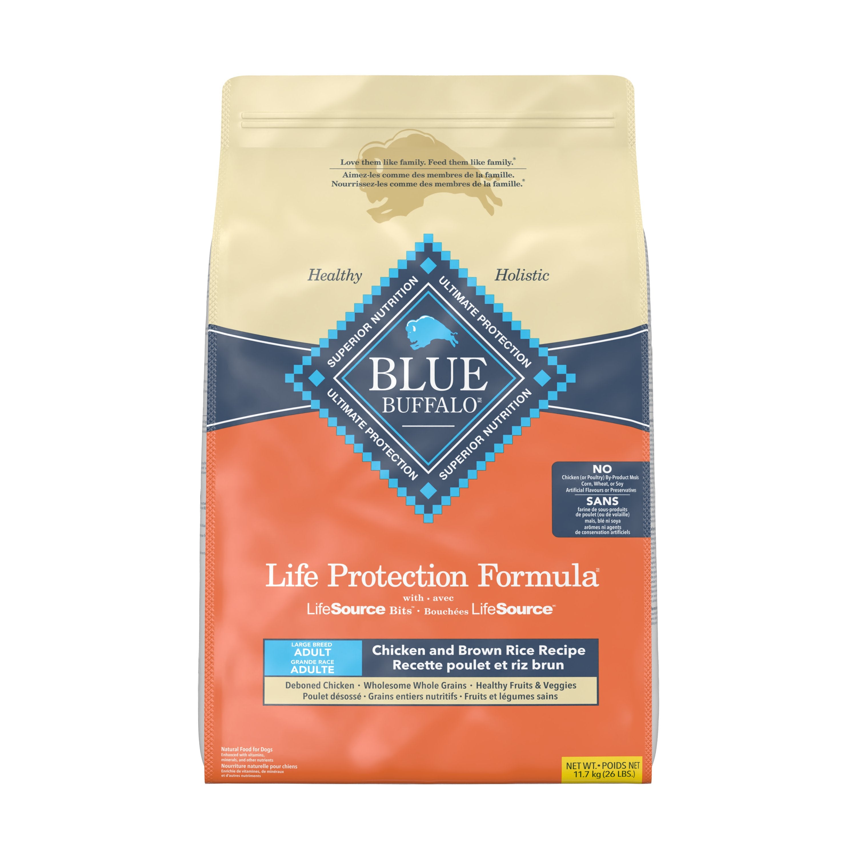 Blue Buffalo Life Protection Dog Food Large Breed Chicken & Rice - Image 2 - Blue Buffalo - PetMax Canada